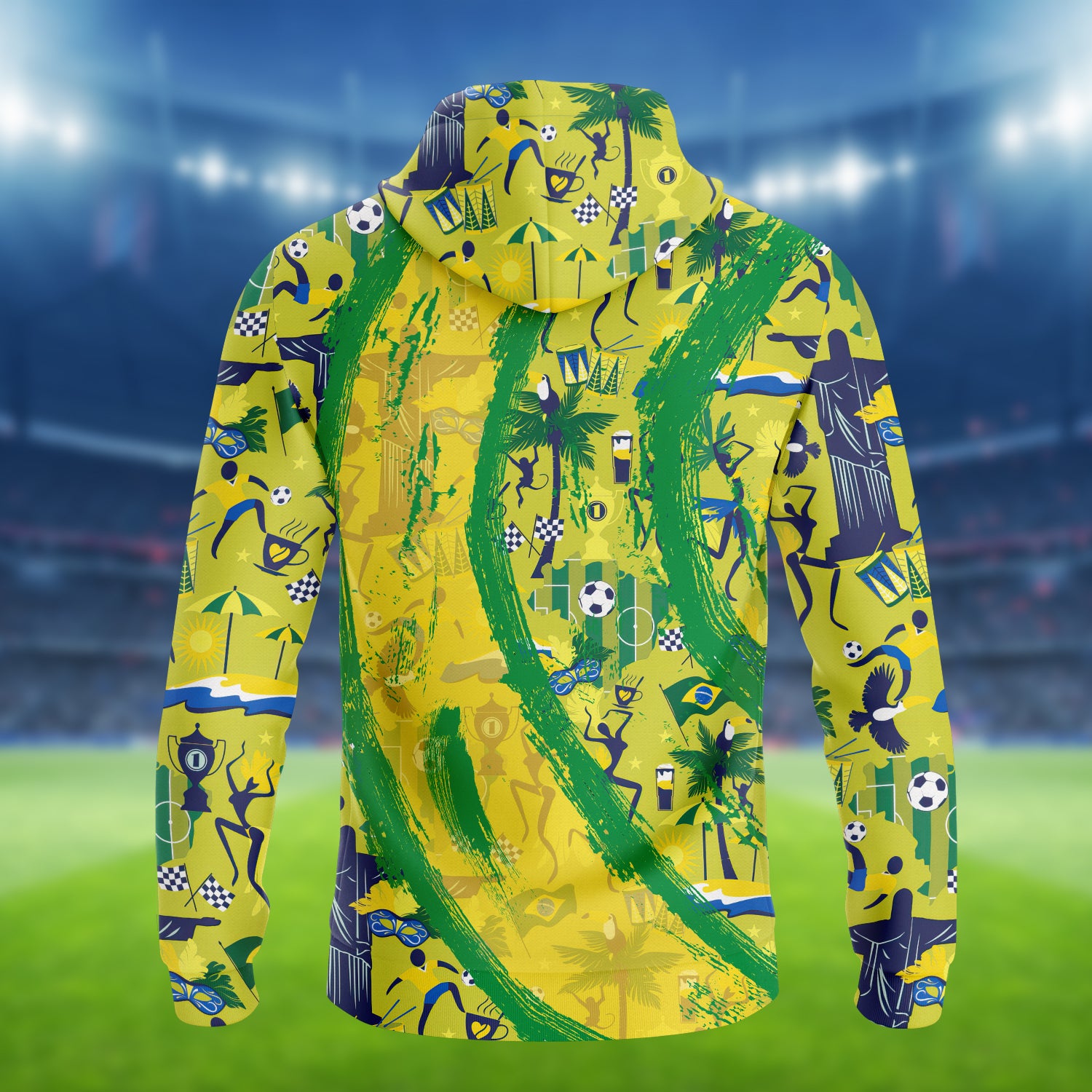 Brazil Fans Pattern Design Shirt 3D Printed Tshirt For The Brazil Fans