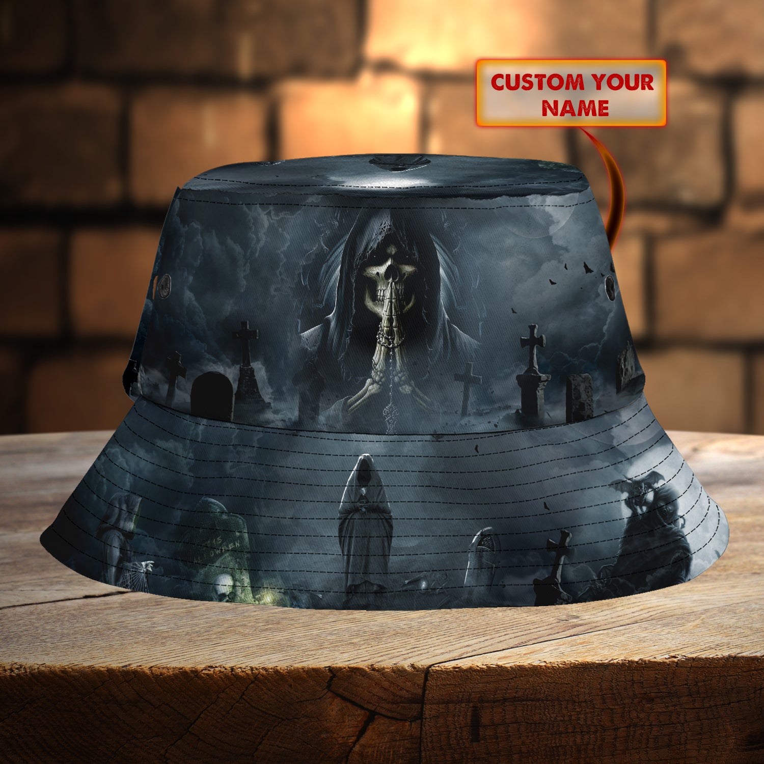 Custom Bucket Hat - Grim reaper - Ntt68