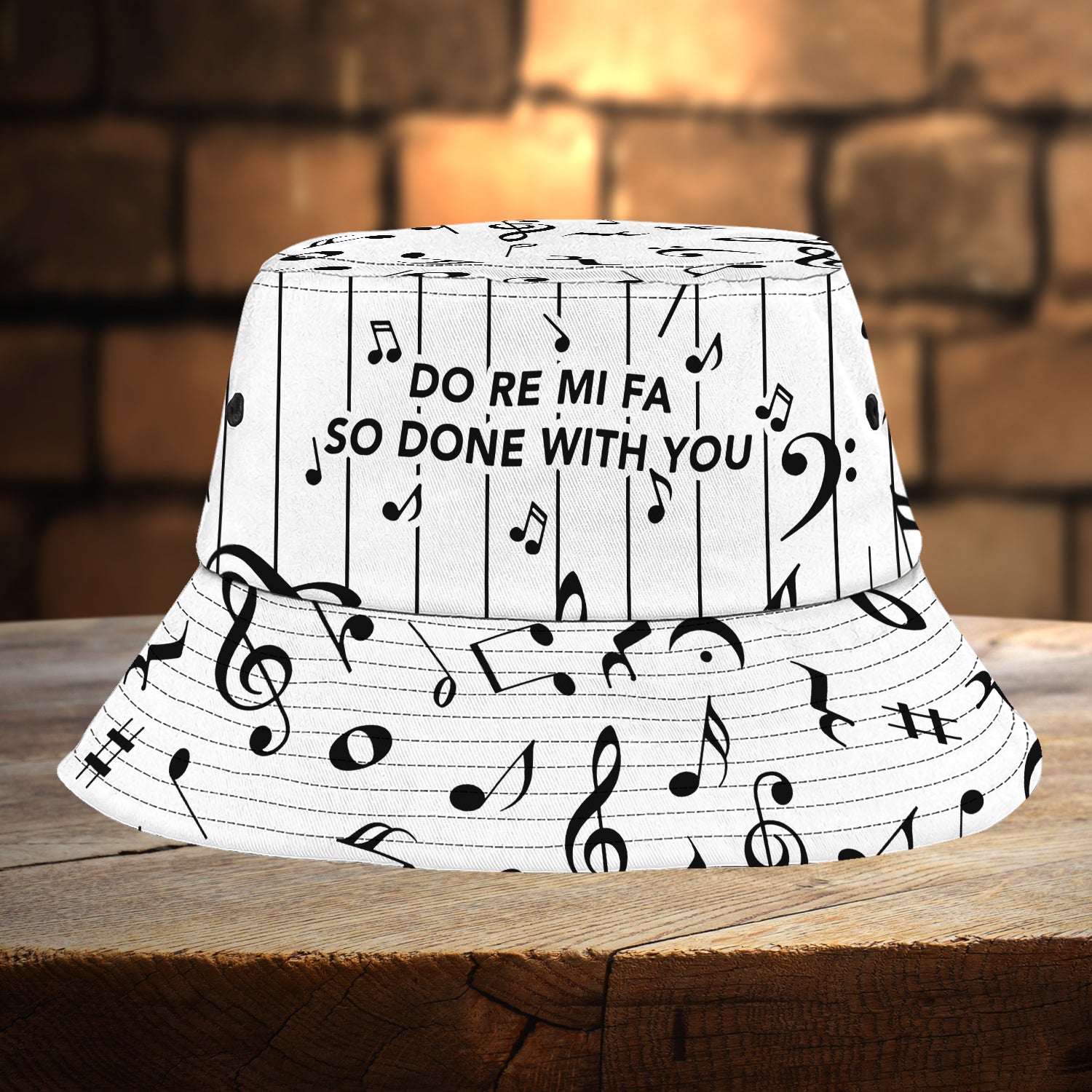 Custom Bucket Hat - Piano - Fuly 9