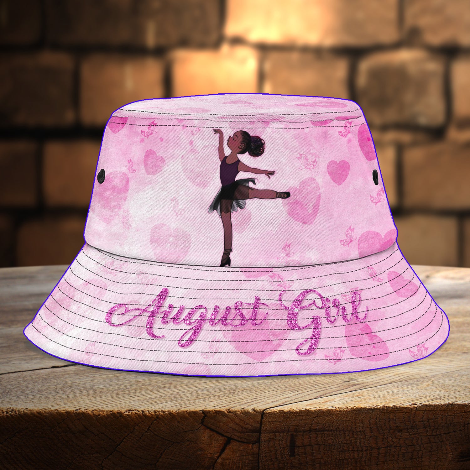 Custom Bucket Hat - August Girl 01 - 16hb