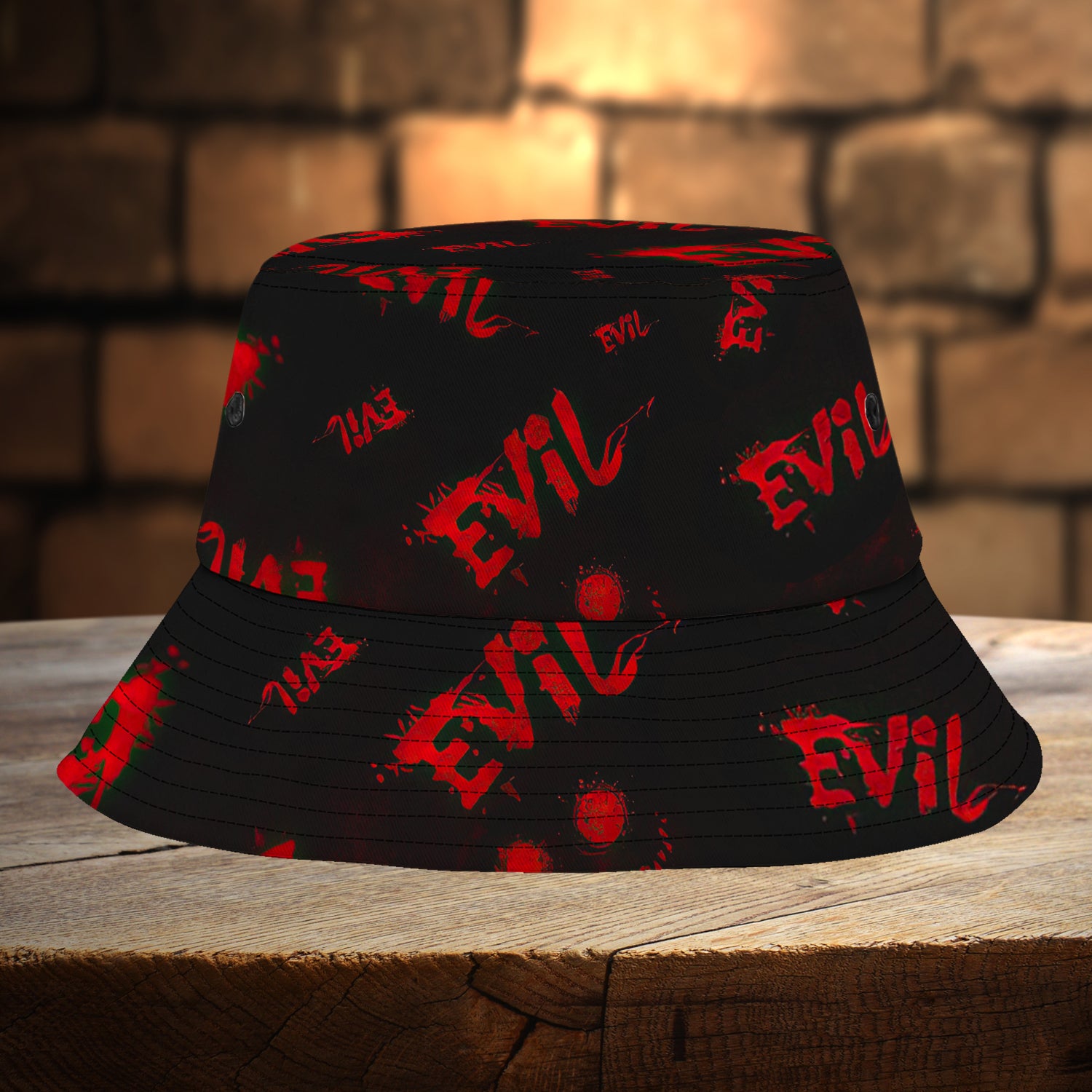 Custom Bucket Hat - Evil - Vhv-bucket-003