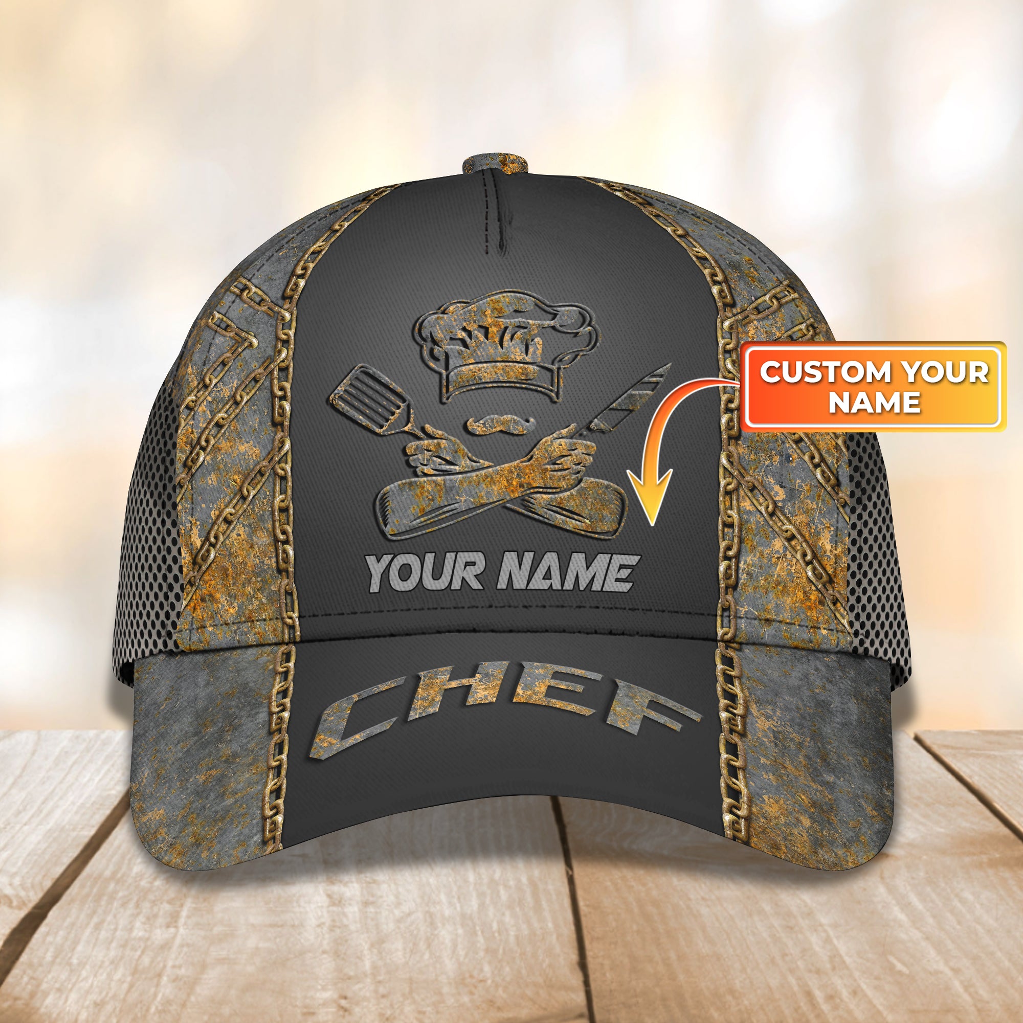 Personalized Name Cap - Chef