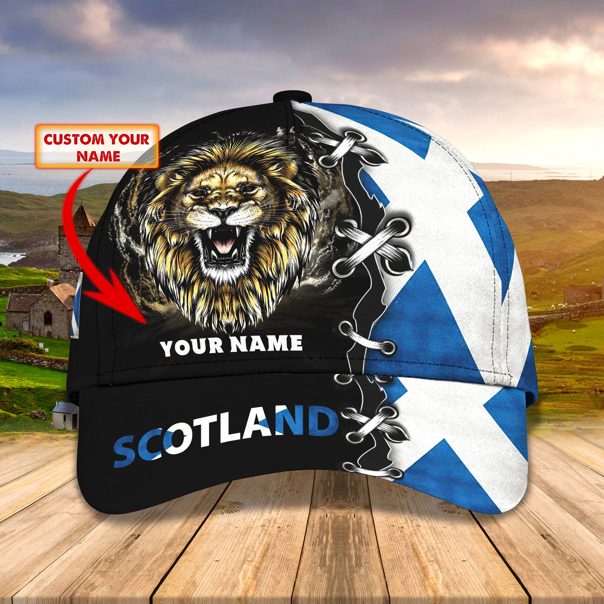 SCOTLAND 04 - Personalized Name Cap - HN95