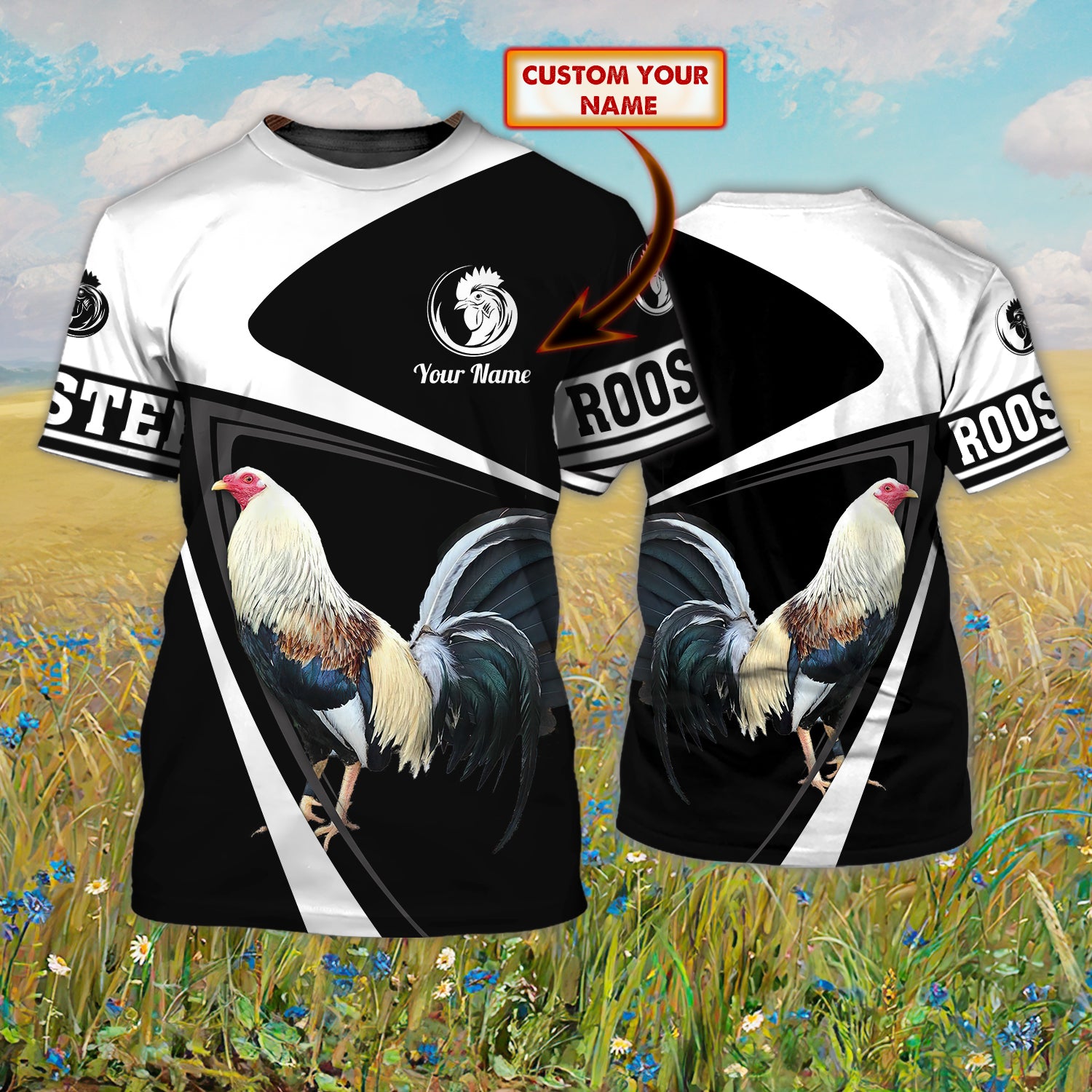 Rooster 1 - Personalized Name 3D Tshirt 132 - Bhn97