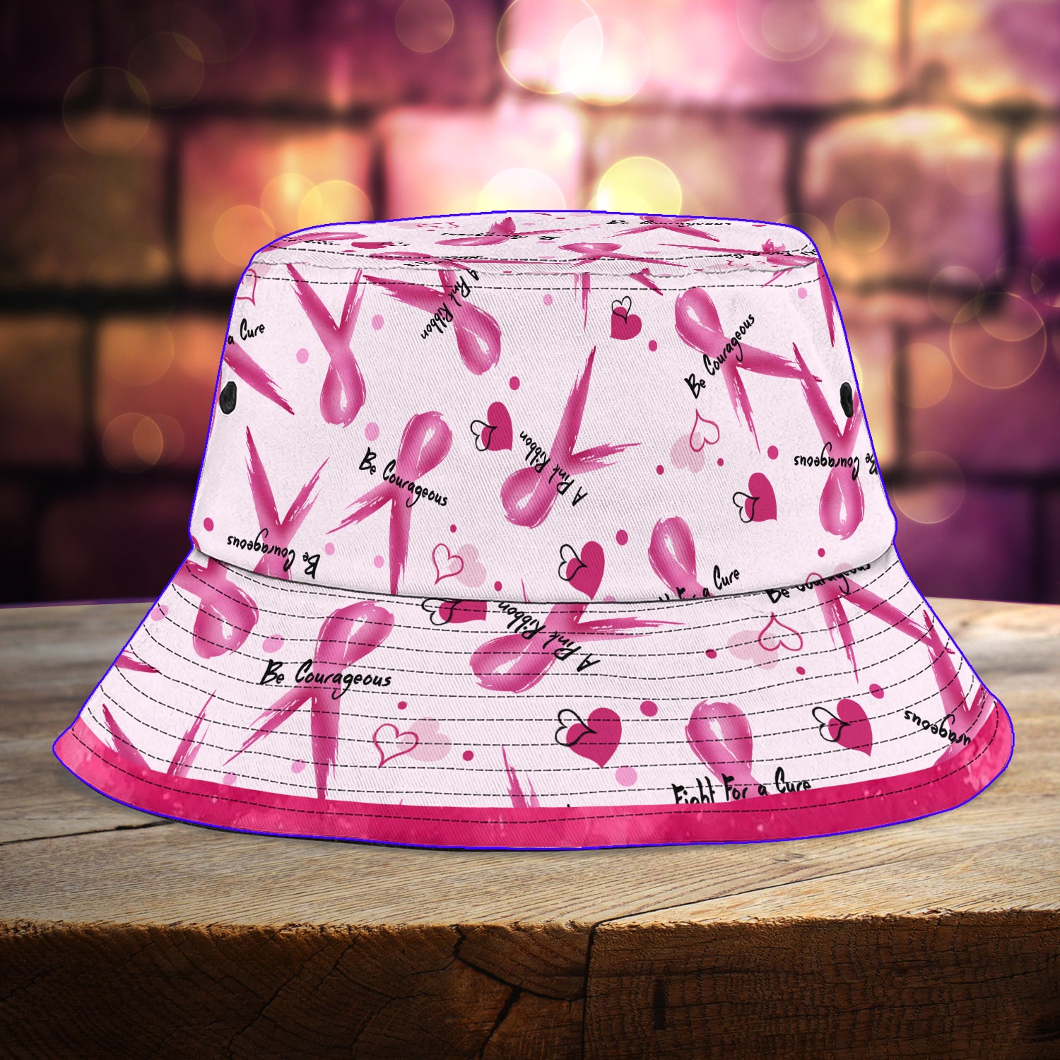 Breast Cancer  - Custom Bucket Hat 01 - CV98