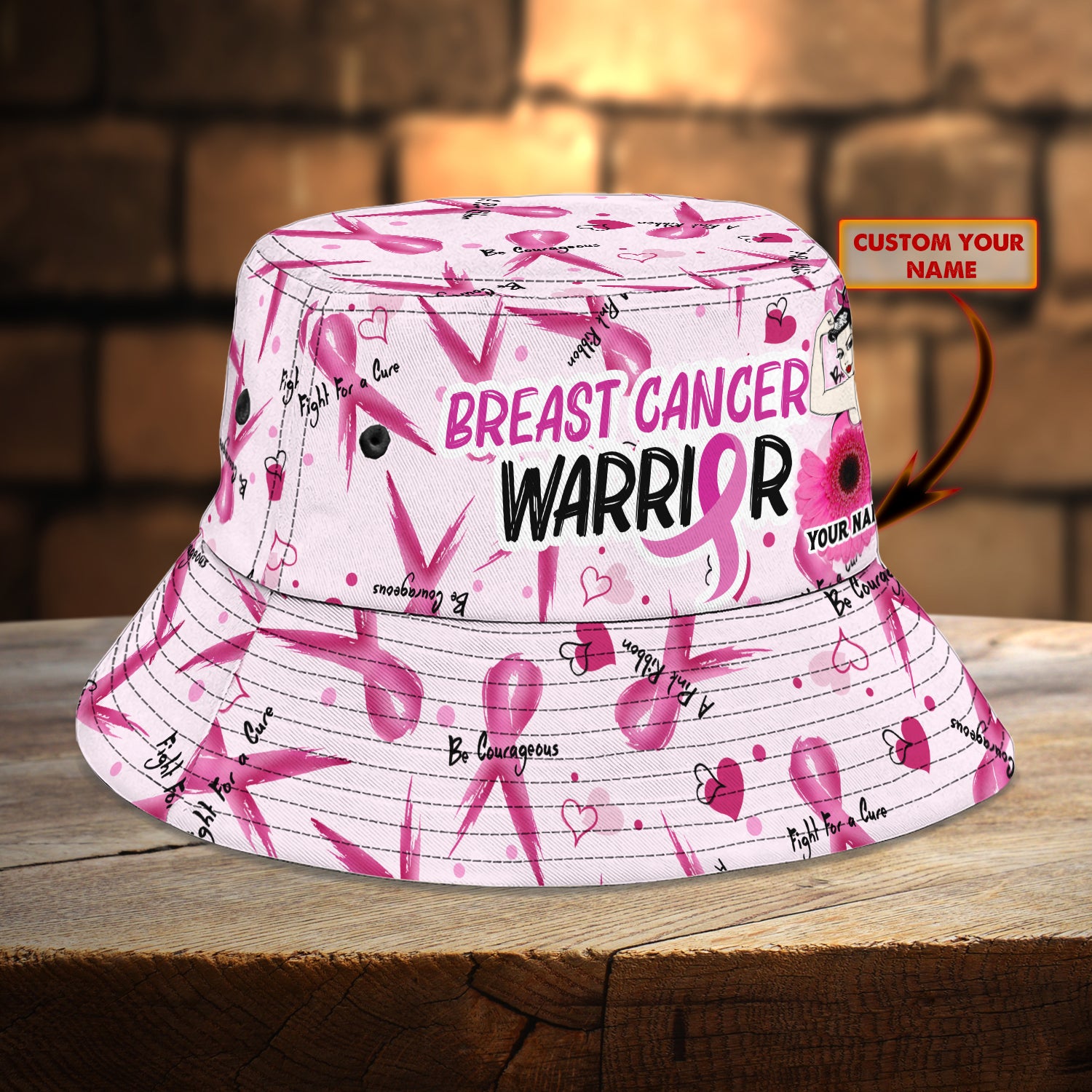 Custom Bucket Hat - Breast Cancer - NBTT