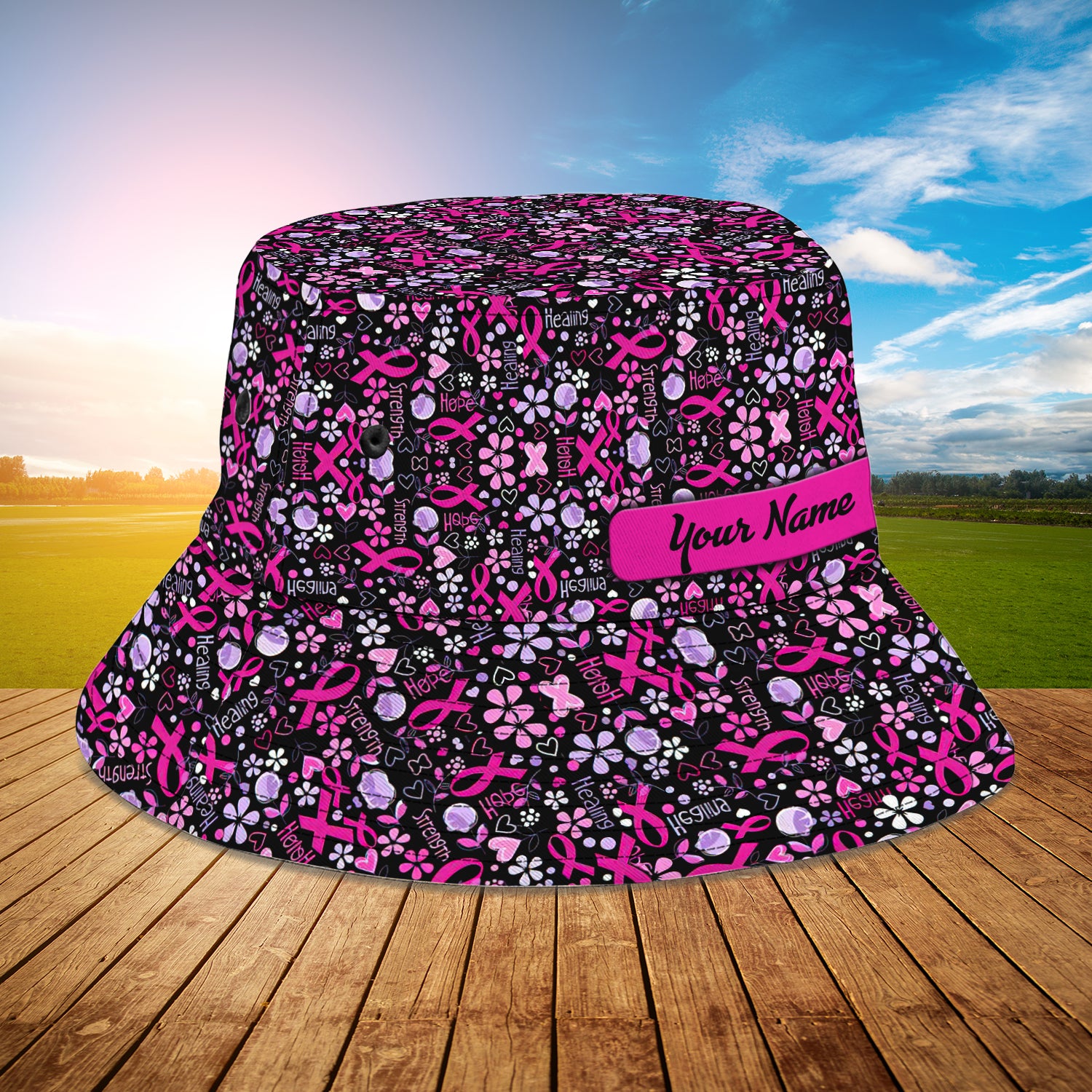 Breast Cancer Awareness 01 - Custom Bucket Hat - Ntp-353