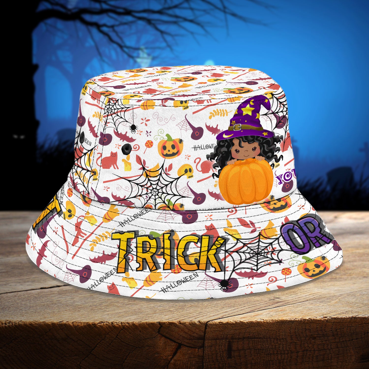 Trick Or Treat - Custom Bucket Hat - QA99 - 156