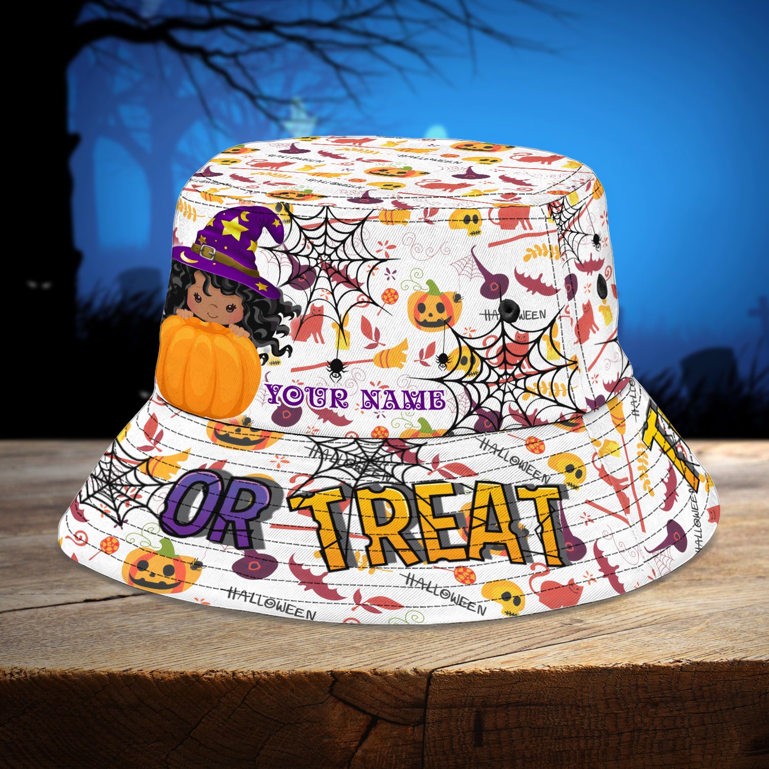 Trick Or Treat - Custom Bucket Hat - QA99 - 156