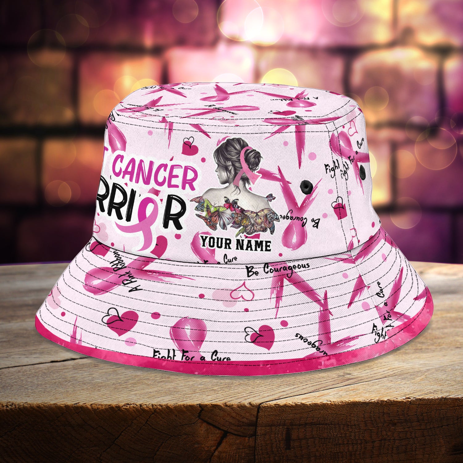 Breast Cancer  - Custom Bucket Hat 01 - CV98