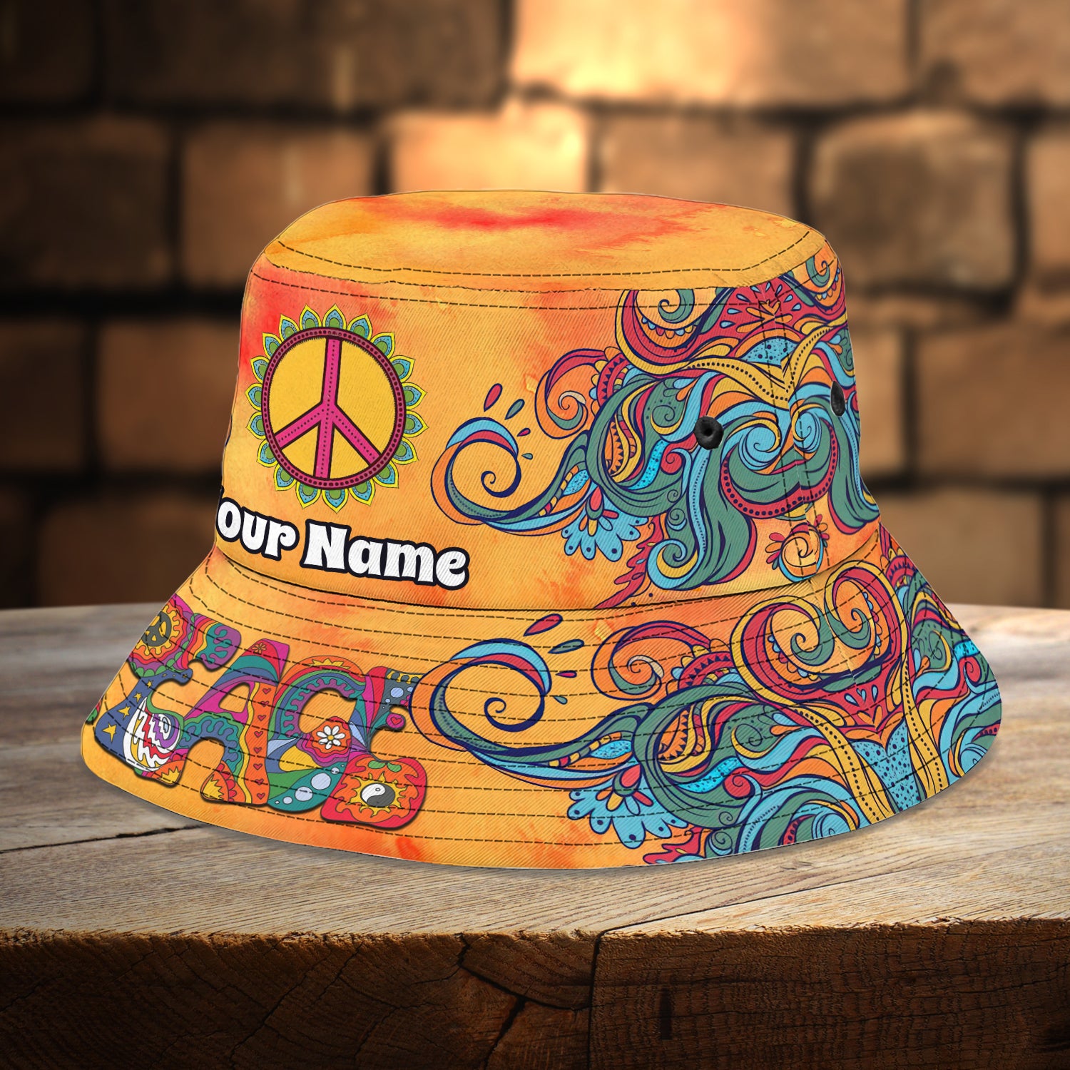 Hippie - Custom Bucket Hat  -TT99-624