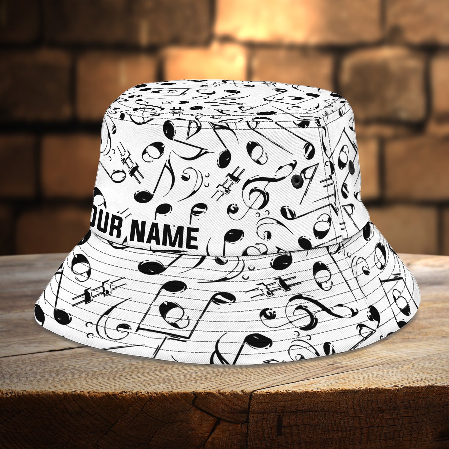 Music Note - Custom Bucket Hat 87 - Bhn97