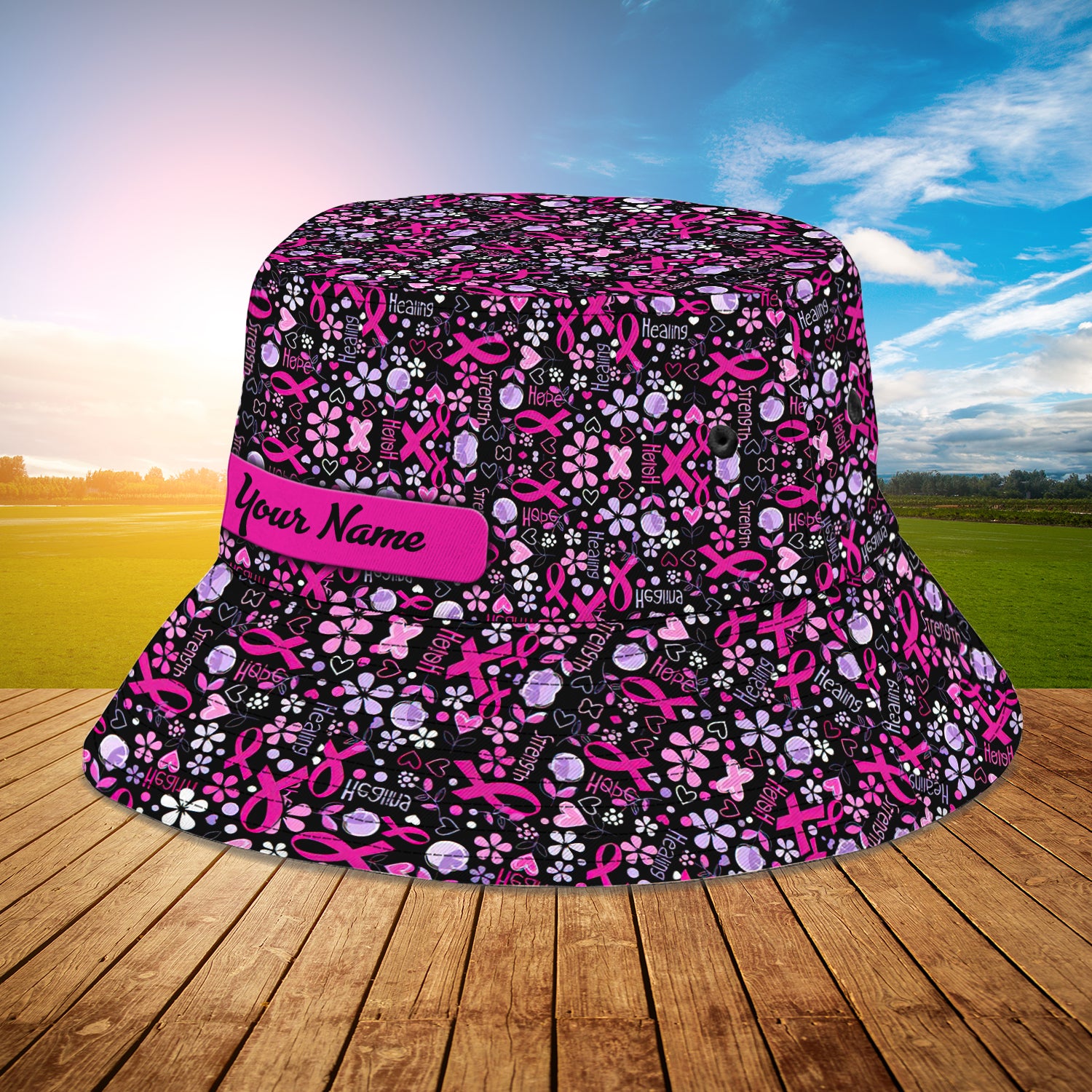 Breast Cancer Awareness 01 - Custom Bucket Hat - Ntp-353