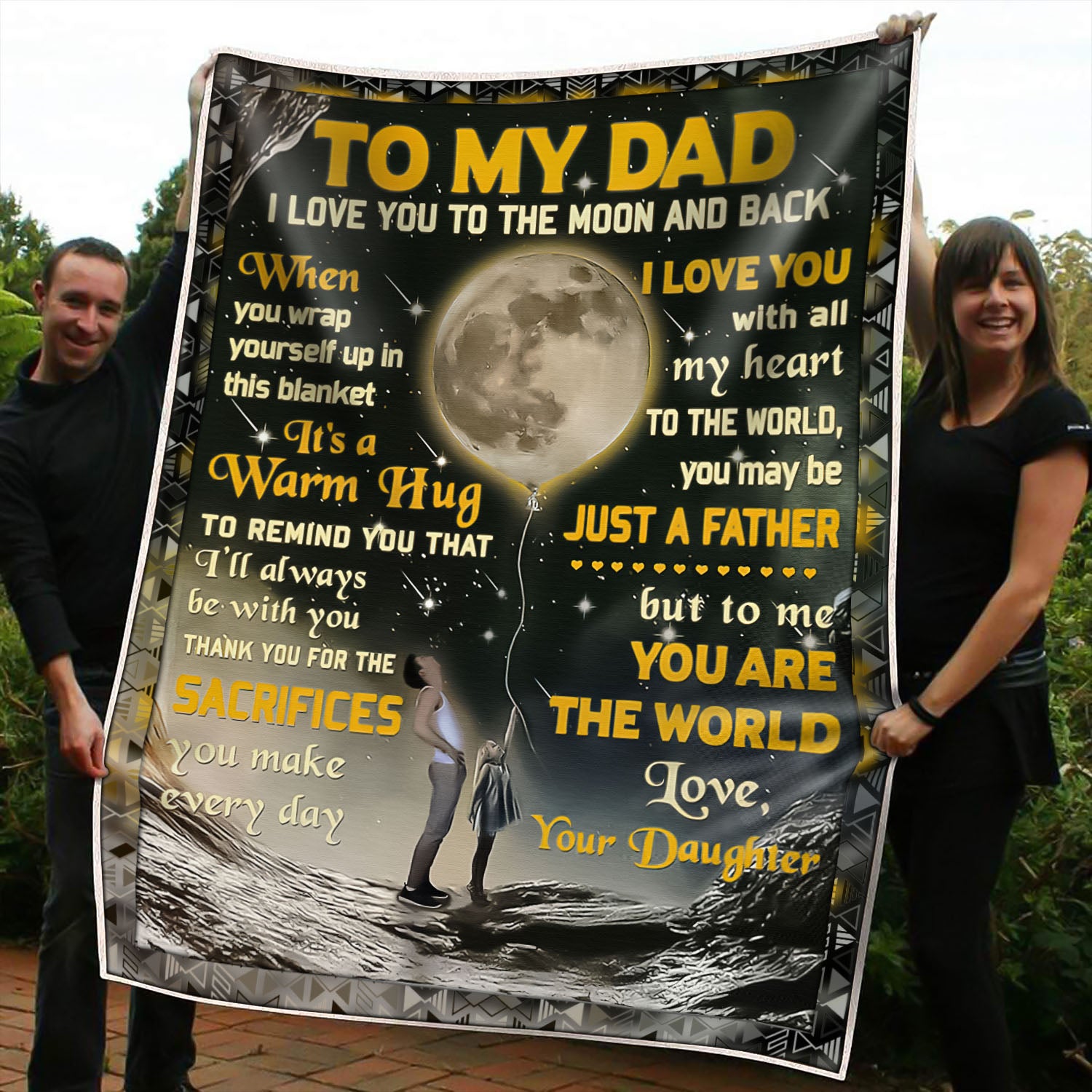 Blanket - To My To My Dad - I love You to the Moon and Back