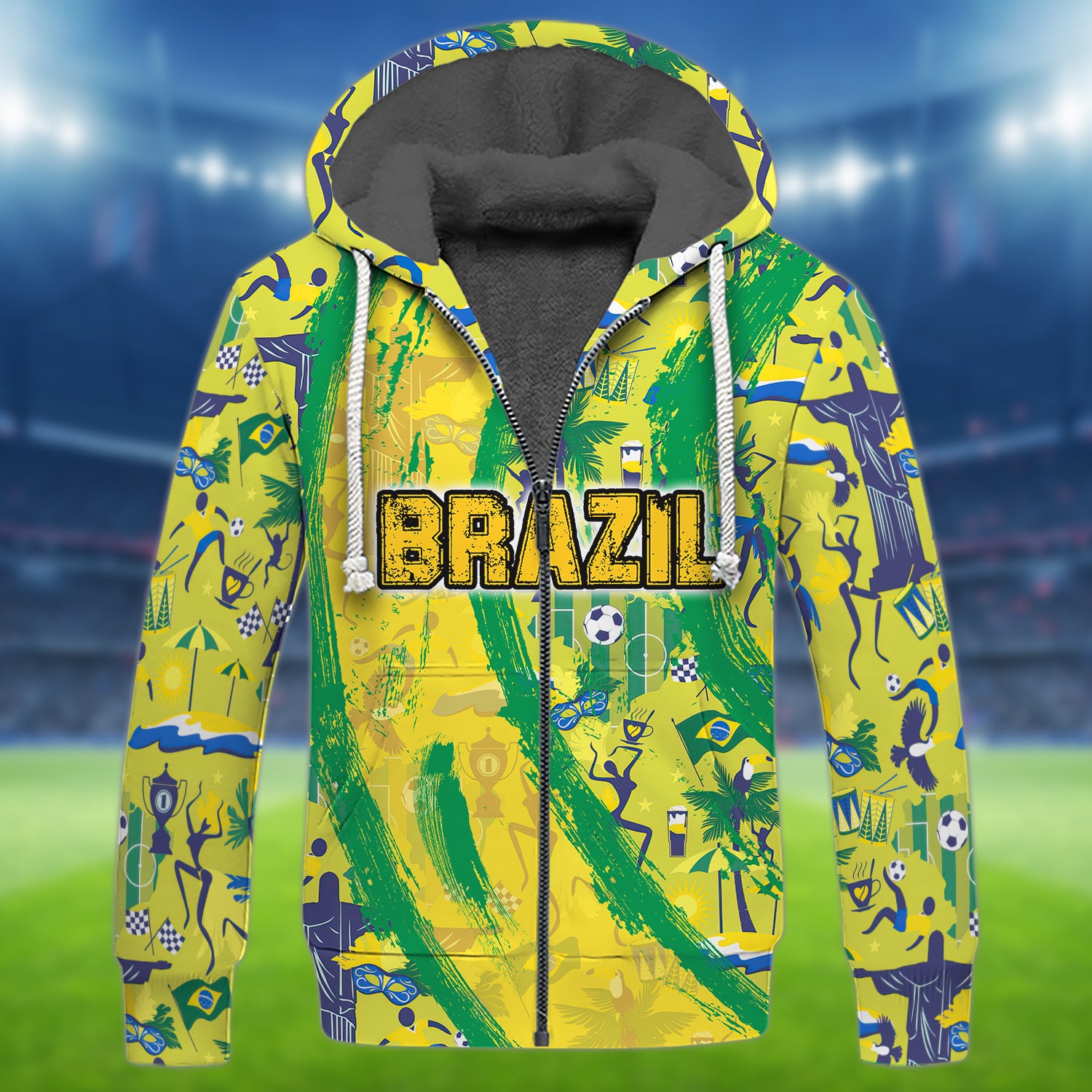 Brazil Fans Pattern Design Shirt 3D Printed Tshirt For The Brazil Fans