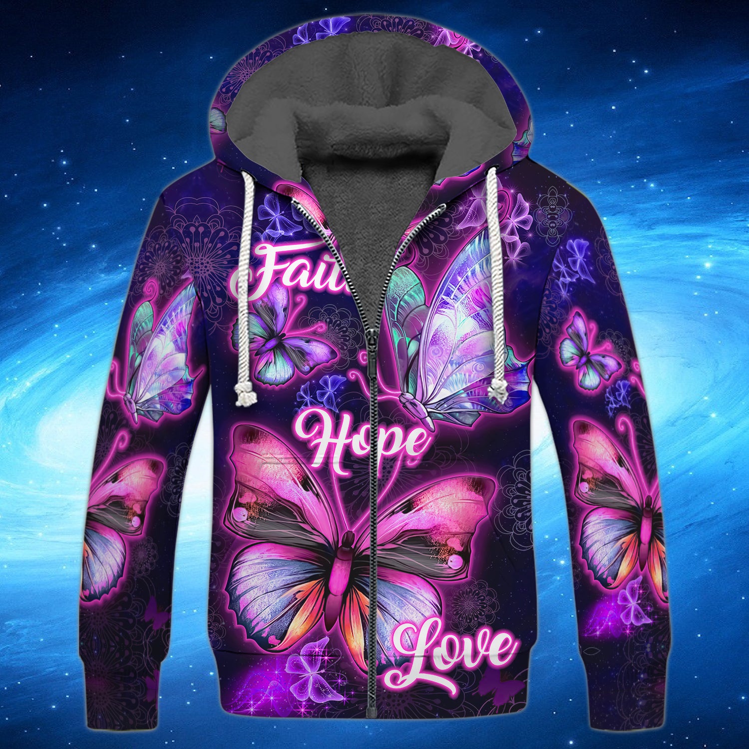 Butterfly Faith Hope Love 86 - 3D Full Print - QB95