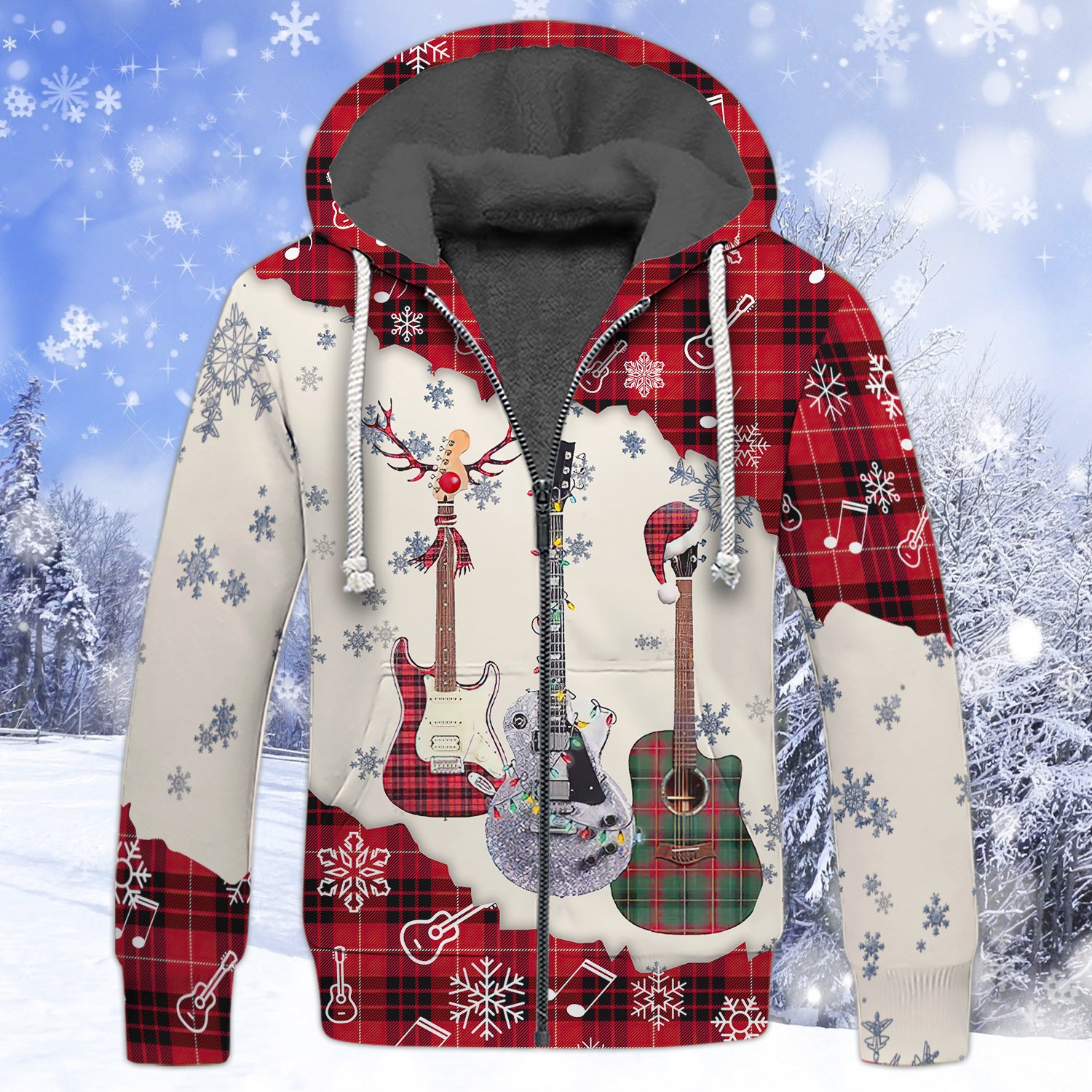 Guitar Snow 3d Full Print