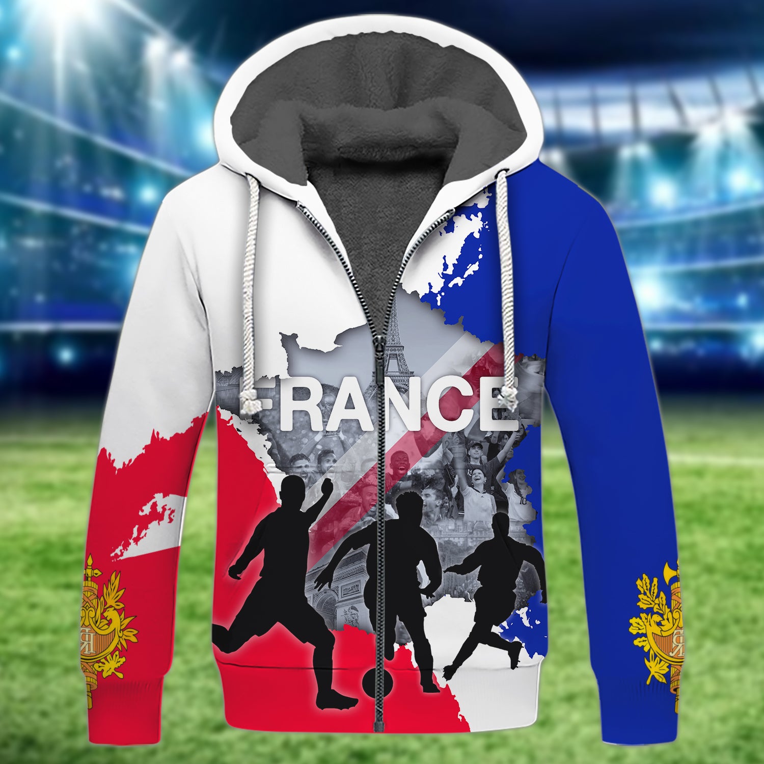 France Football Fans Design Tee Shirt 3D Printed