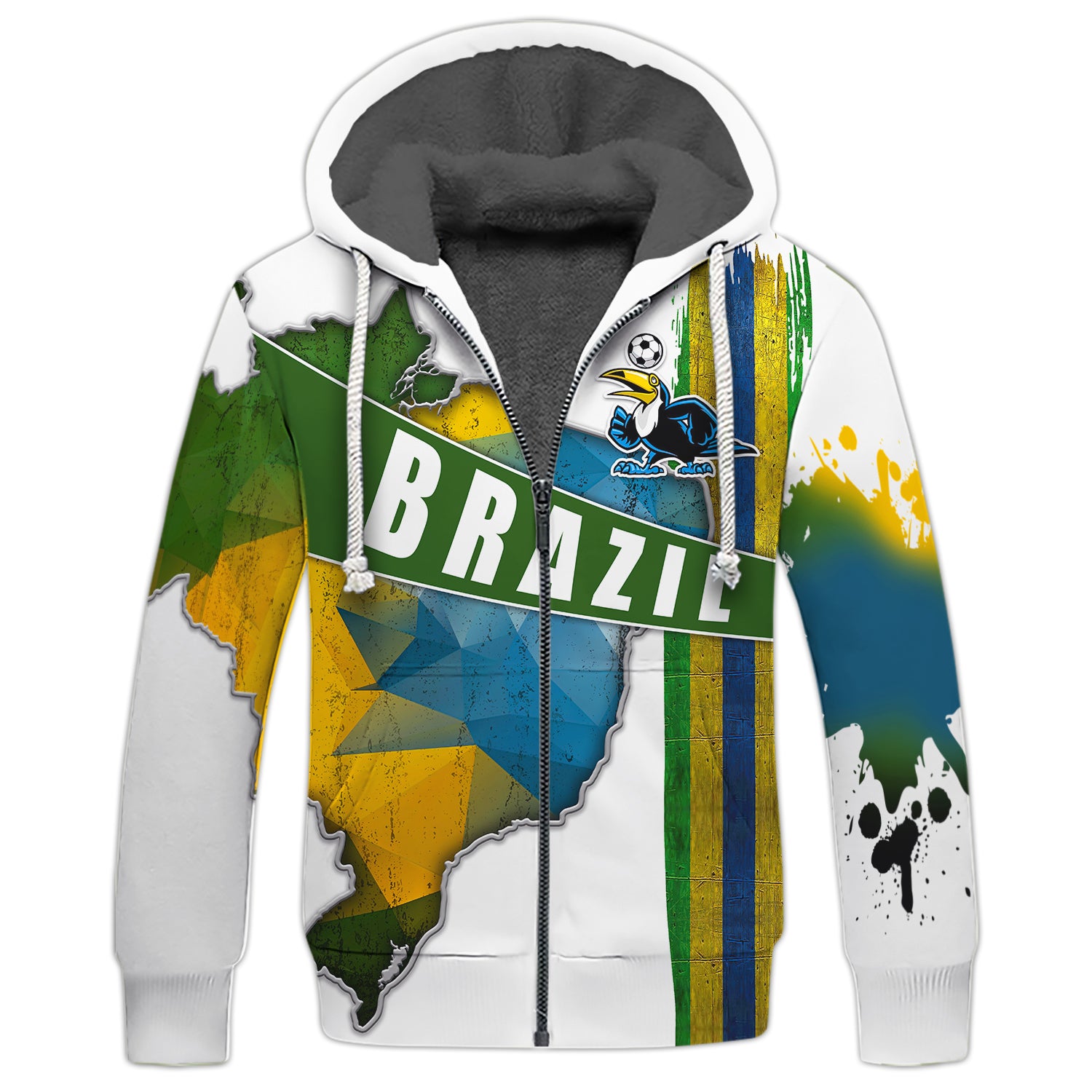 Brazil Fans Toucan Design Shirt 3D Tshirt For The Brazil Fans
