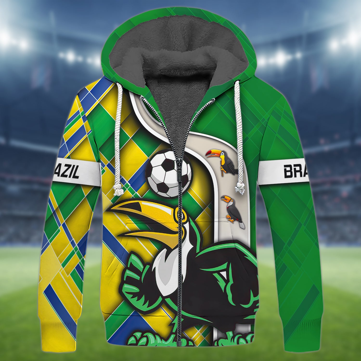 Brazil Fans Toucan Design Shirt 3D Tshirt For The Brazil Fans