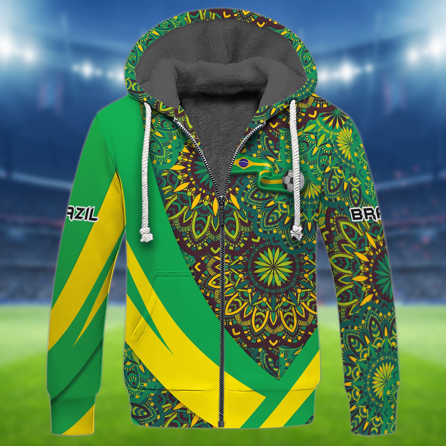 Brazil Fans Pattern Design Shirt 3D Printed Tshirt For The Brazil Fans