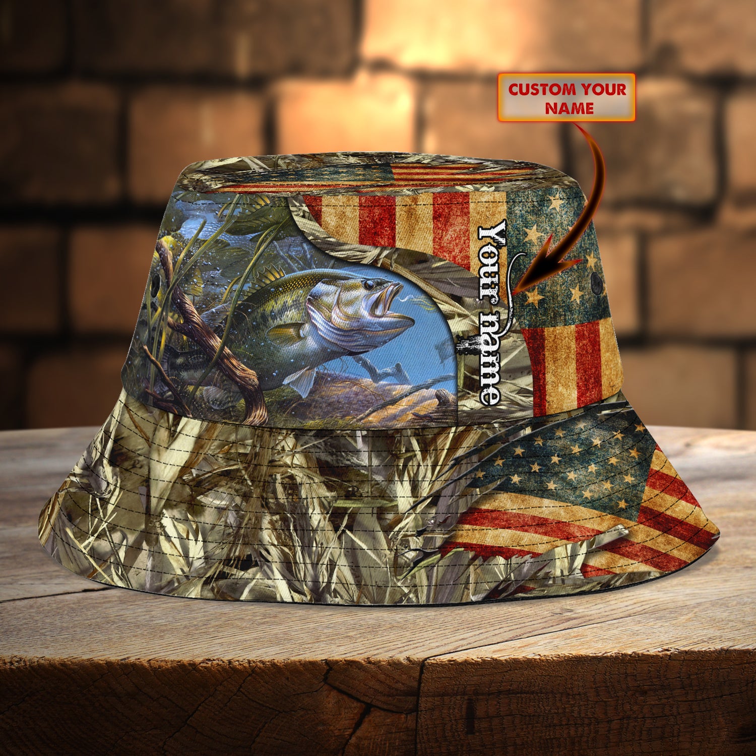 Custom Bucket Hat - Fishing - Fuly 10