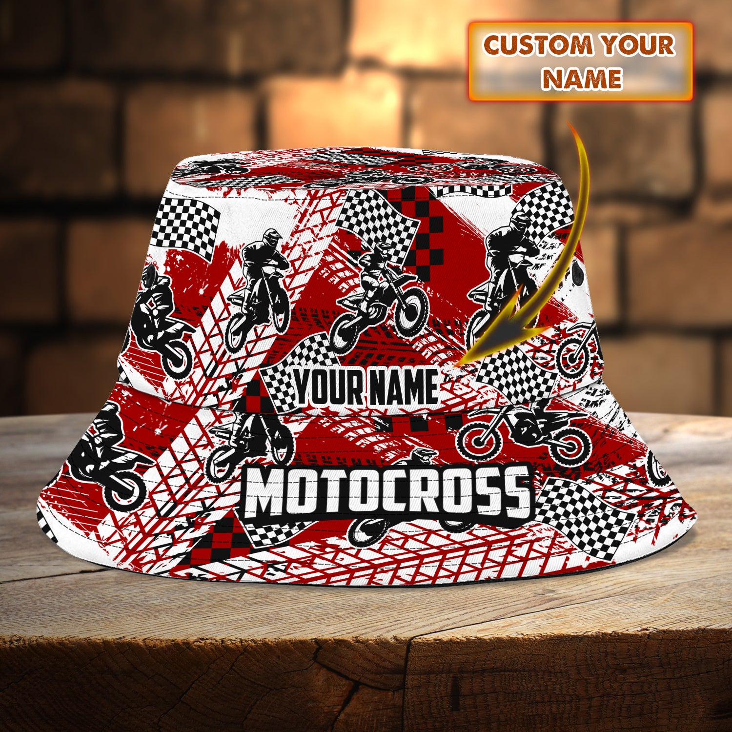 Custom Bucket Hat - Motocross - Loop - Hd98 83