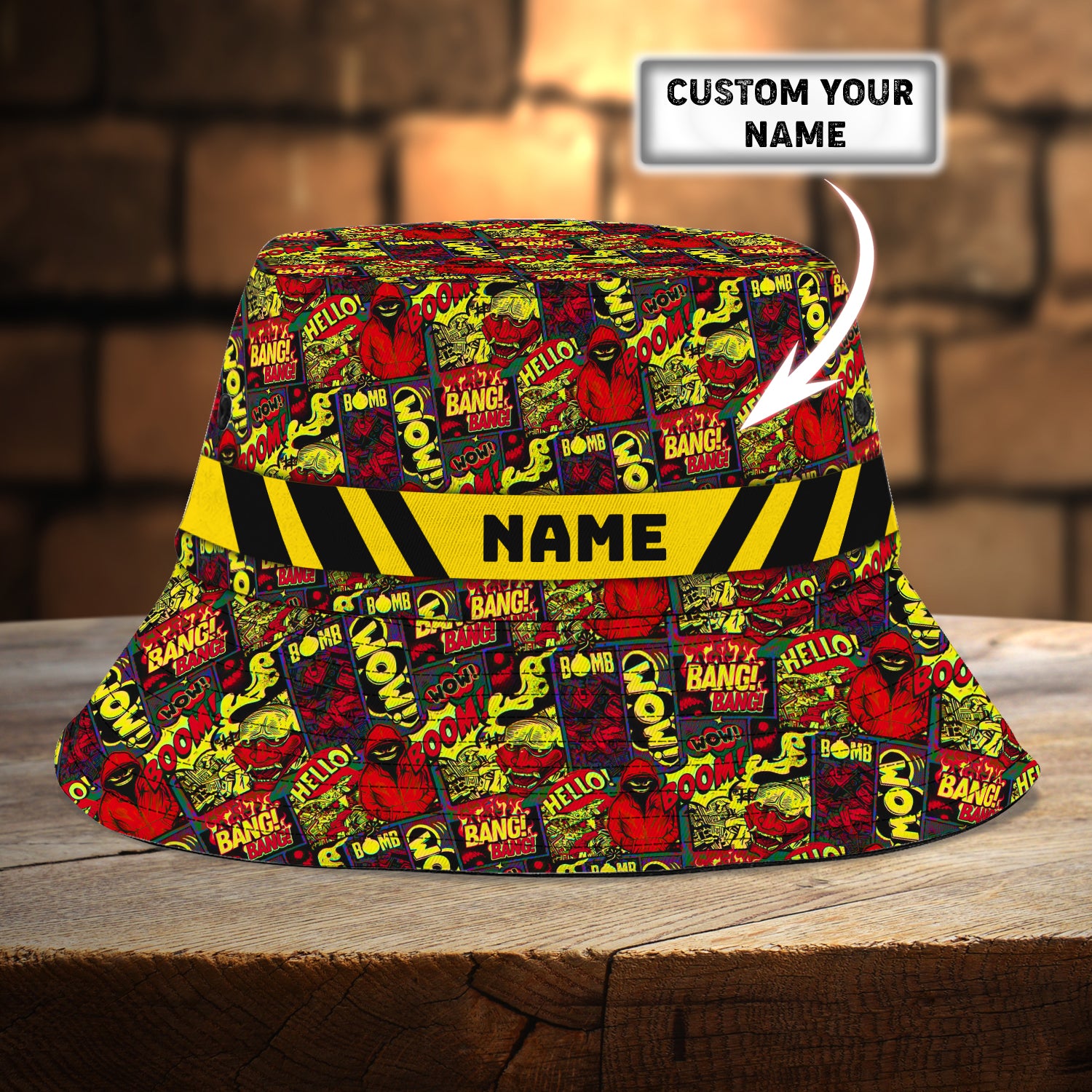 Custom Bucket Hat - Graffiti 3- Loop - Nt168 - Ct023