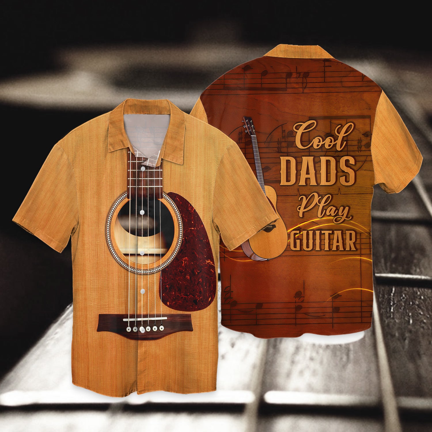 Guitar, Cool Dads Play Guitar - 3D Full Print Tad 487