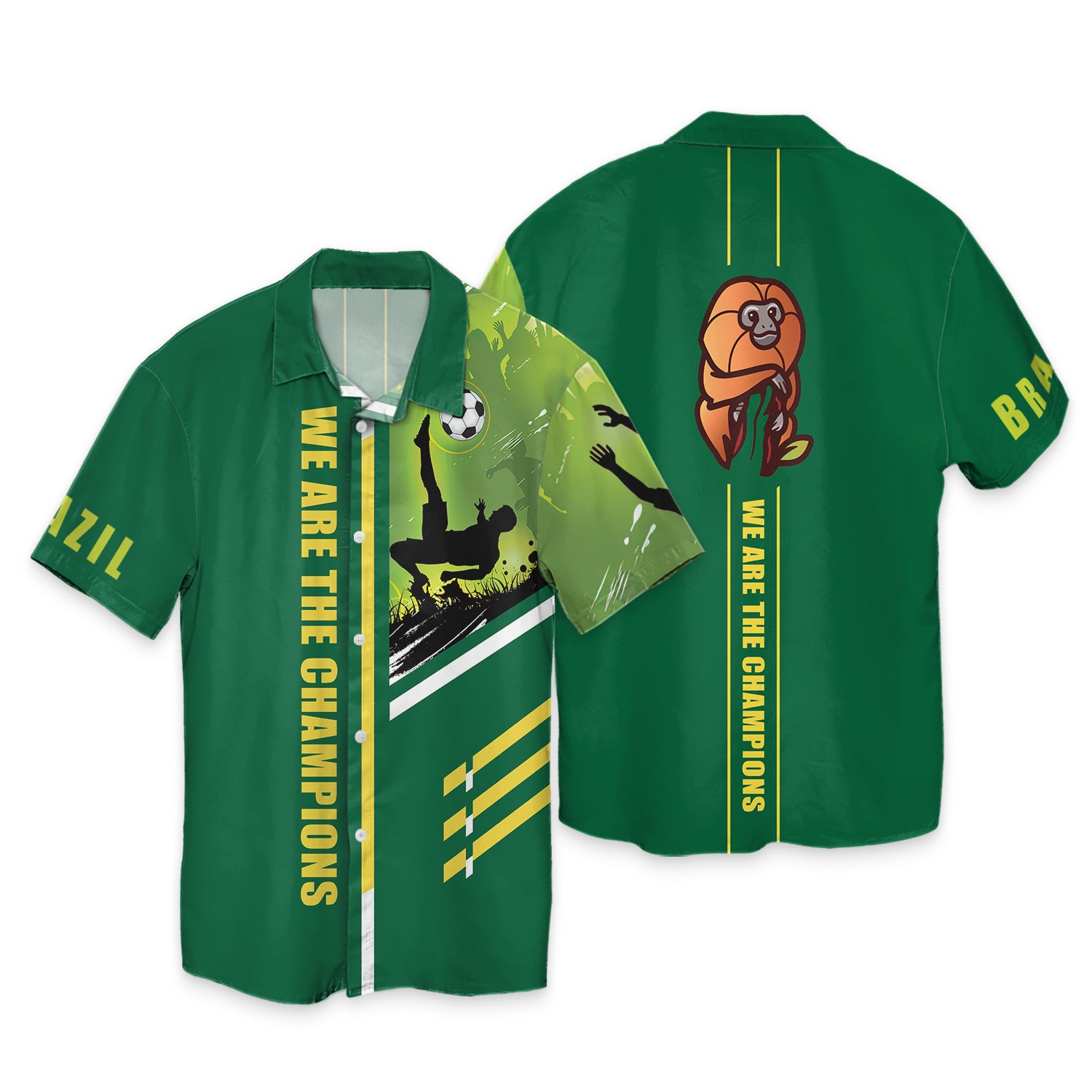 Brazil Fans GOLDEN LION TAMARIN Design Shirt 3D Tshirt For The Brazil Fans