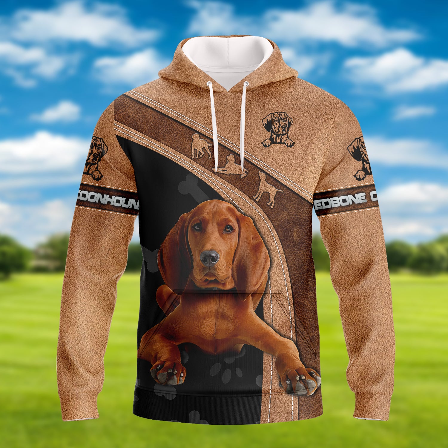 Redbone Coonhound - 3D Full Print - Tad 386