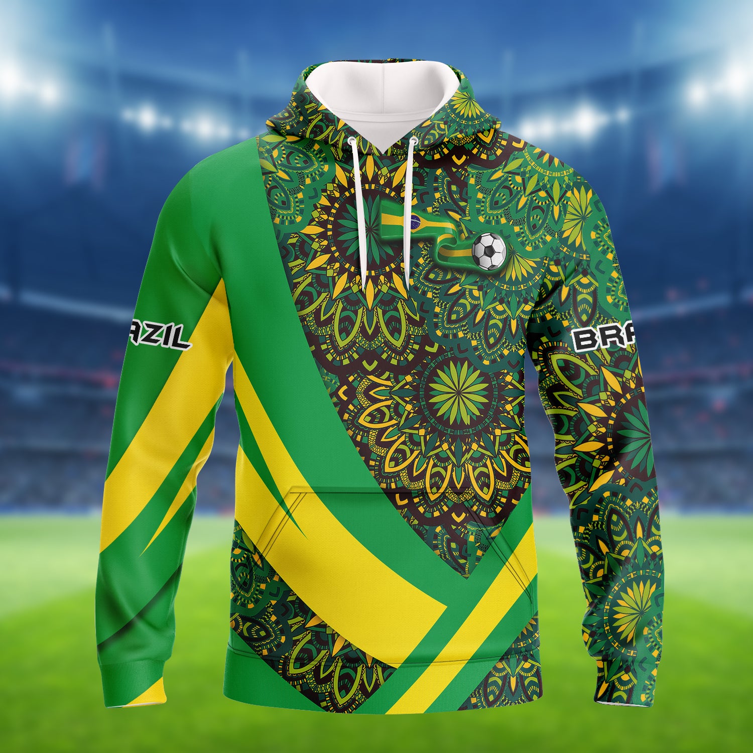 Brazil Fans Pattern Design Shirt 3D Printed Tshirt For The Brazil Fans