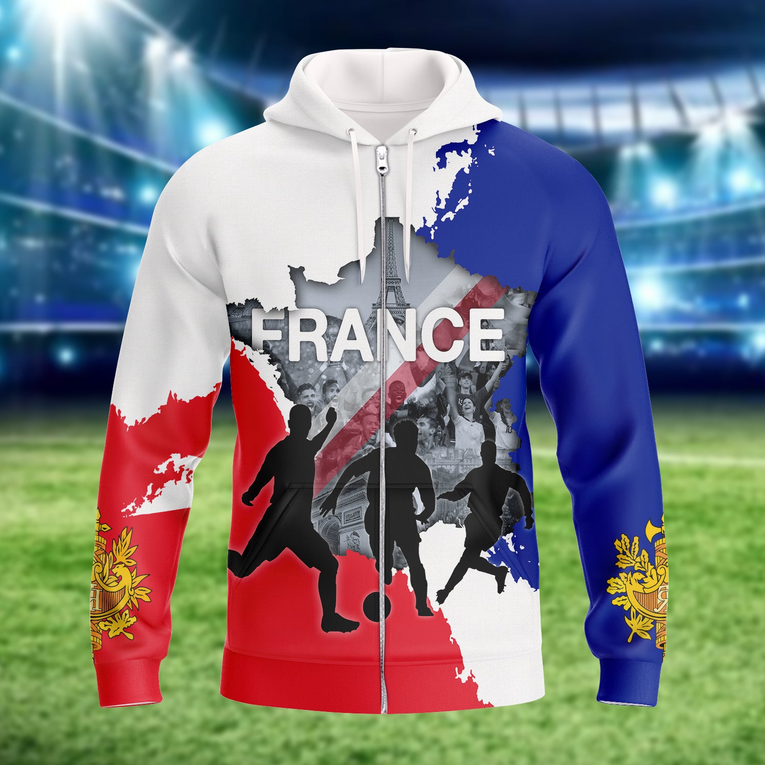 France Football Fans Design Tee Shirt 3D Printed