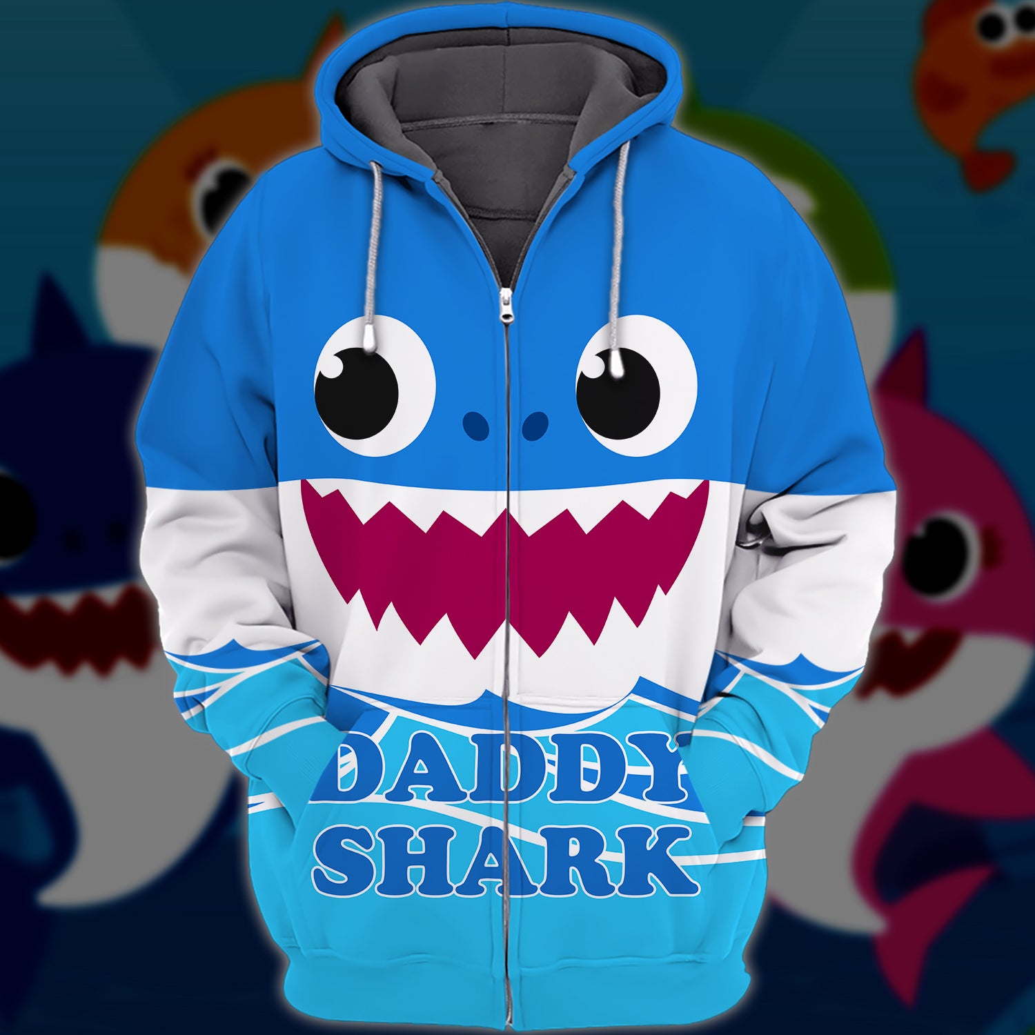 Daddy Shark Doo Doo Doo , 3D Full Print 01.1, NBTT