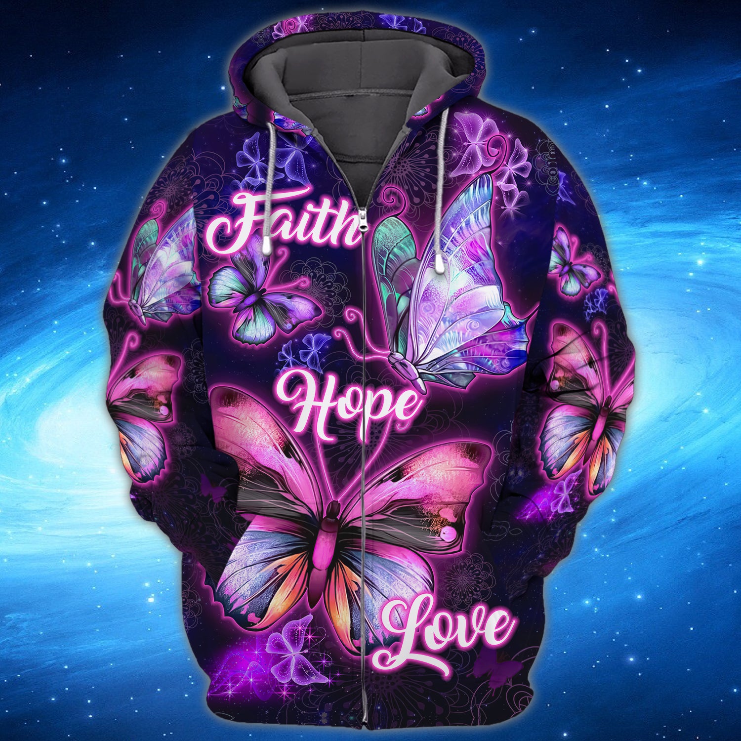 Butterfly Faith Hope Love 86 - 3D Full Print - QB95