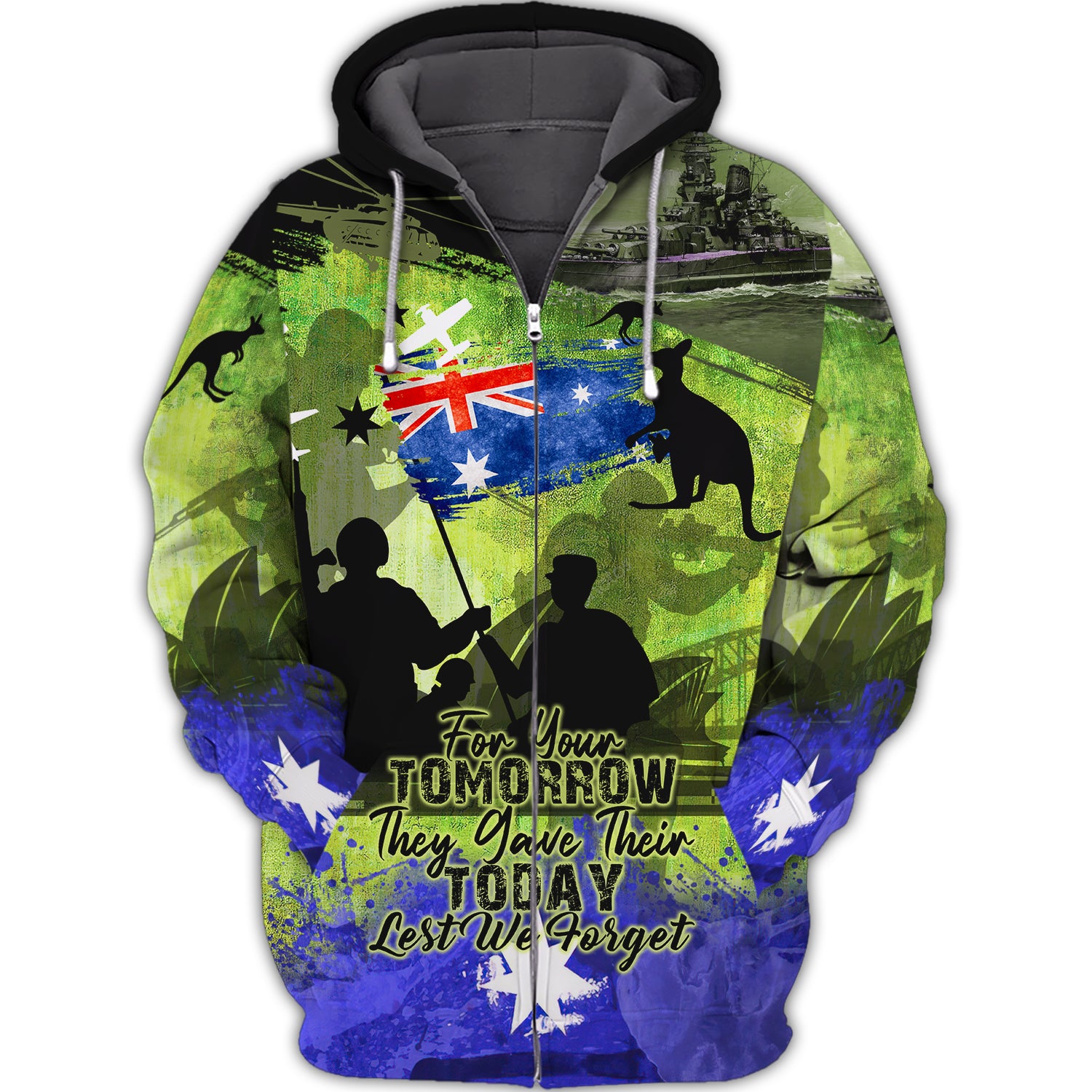 Anzac Day 25th April, Lest We Forget - 3D Full Print - Nsd99