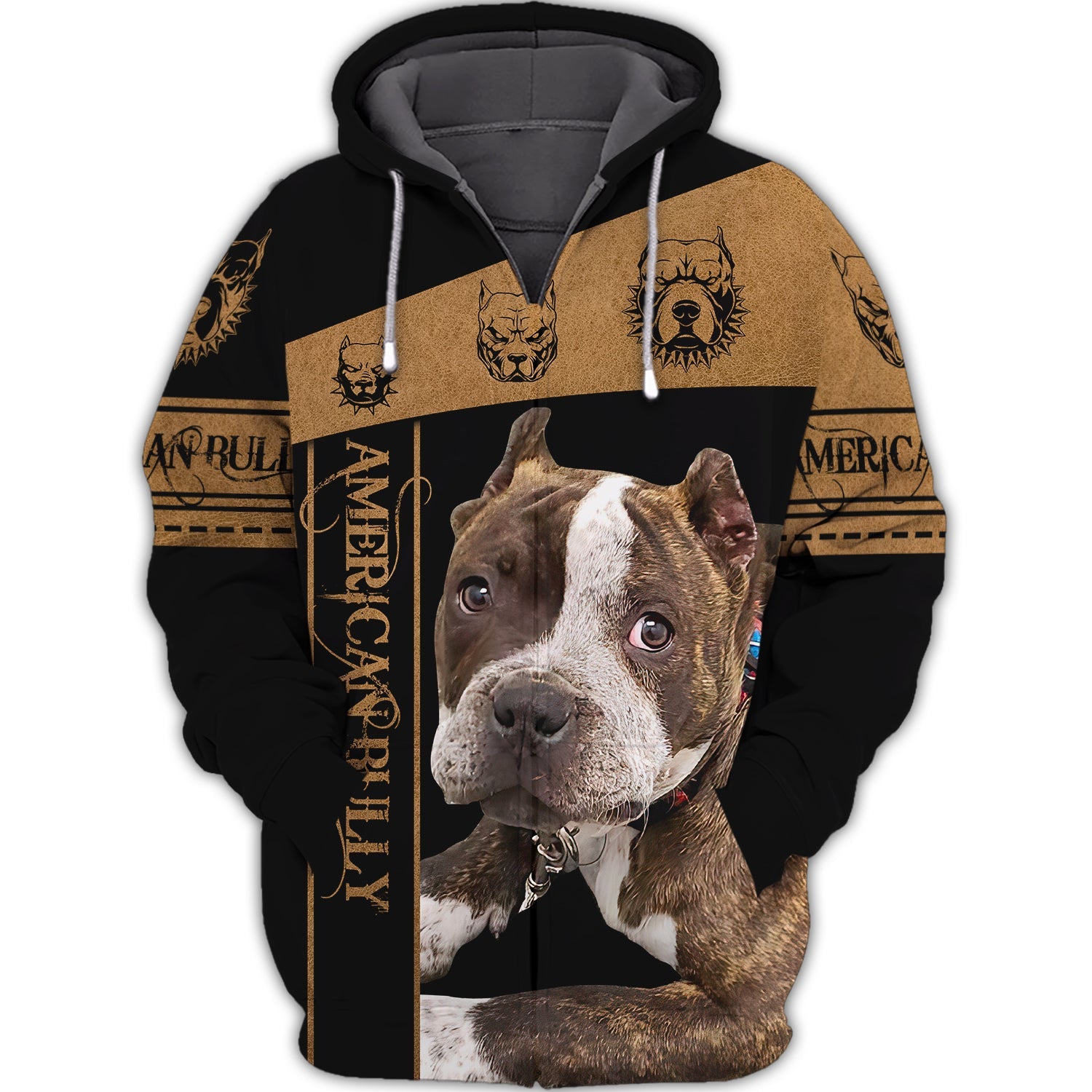 American Bully - 3D Zipper hoodie 1359 - Nvc97