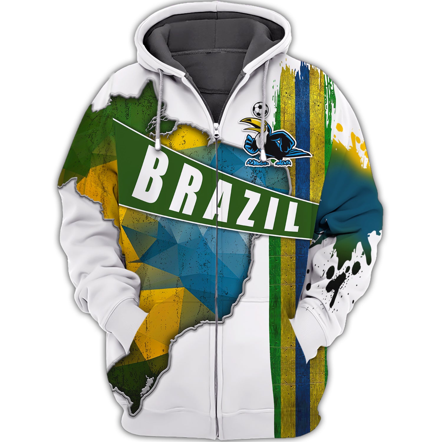 Brazil Fans Toucan Design Shirt 3D Tshirt For The Brazil Fans