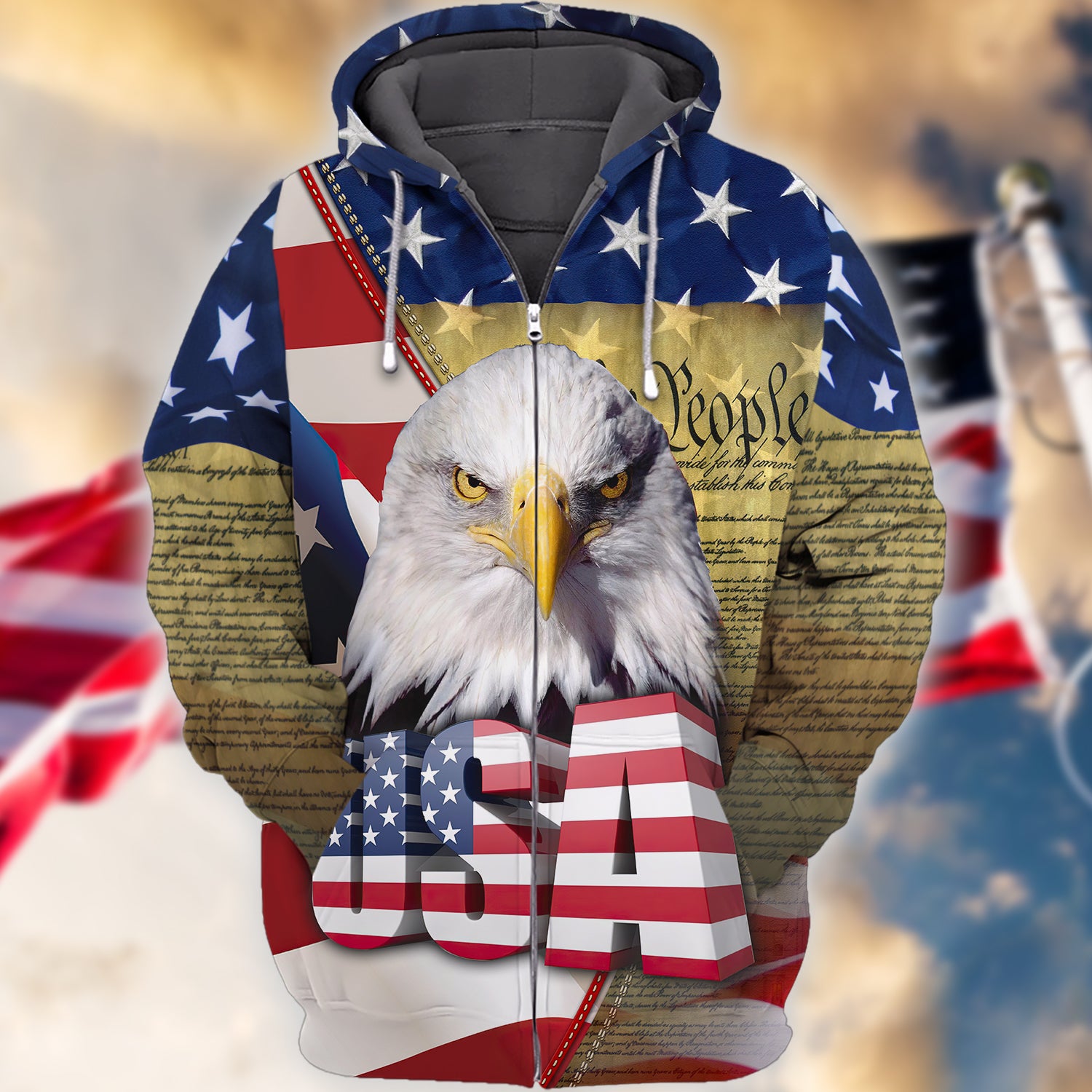 Eagle American Hawaiian Shirt - Independence Day Is Coming - 3D Full Print