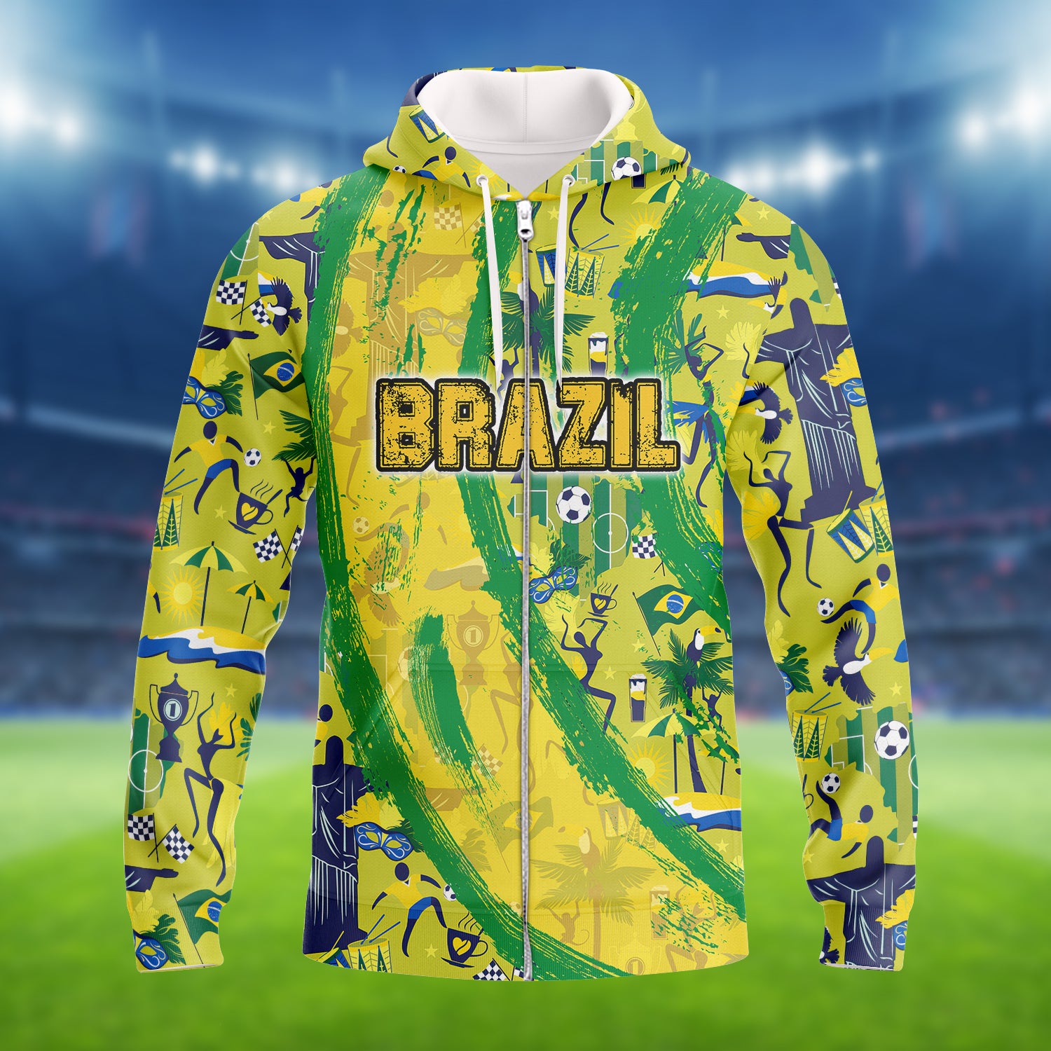 Brazil Fans Pattern Design Shirt 3D Printed Tshirt For The Brazil Fans