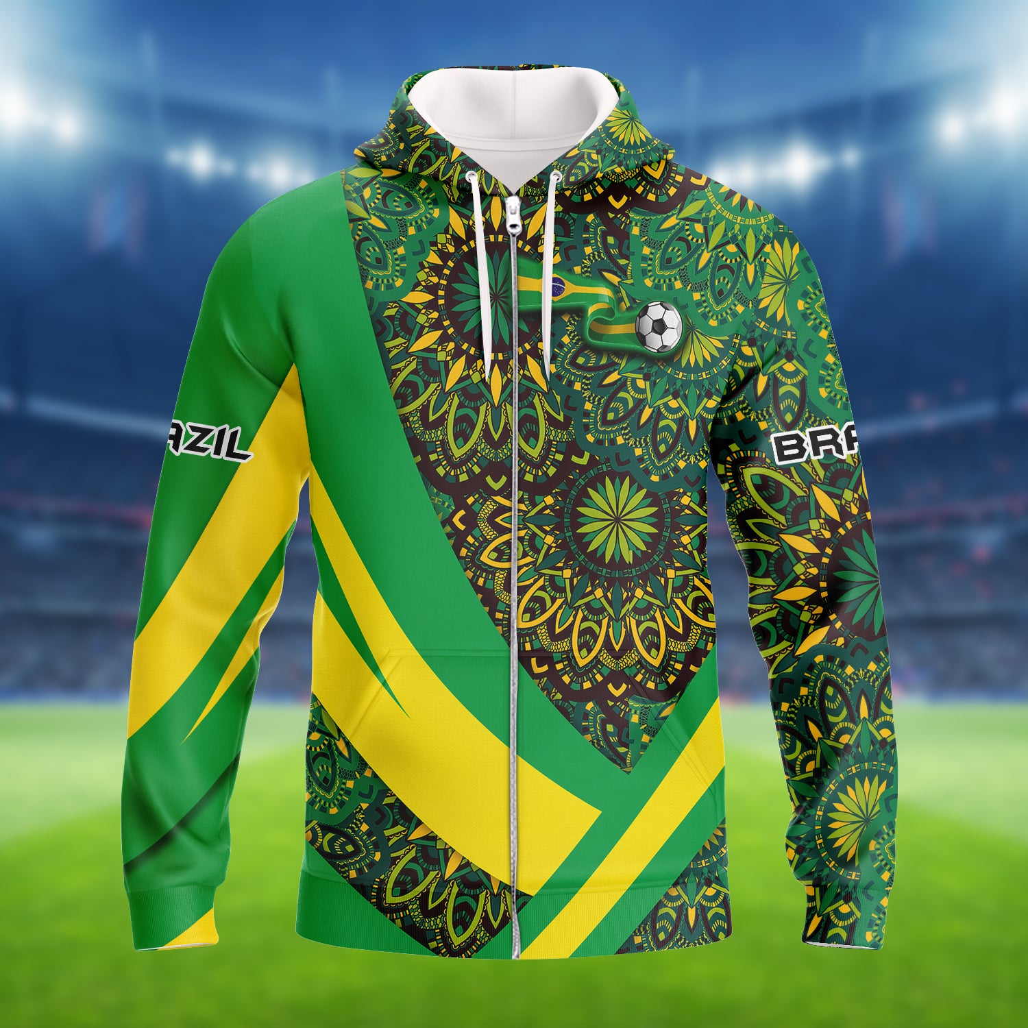 Brazil Fans Pattern Design Shirt 3D Printed Tshirt For The Brazil Fans