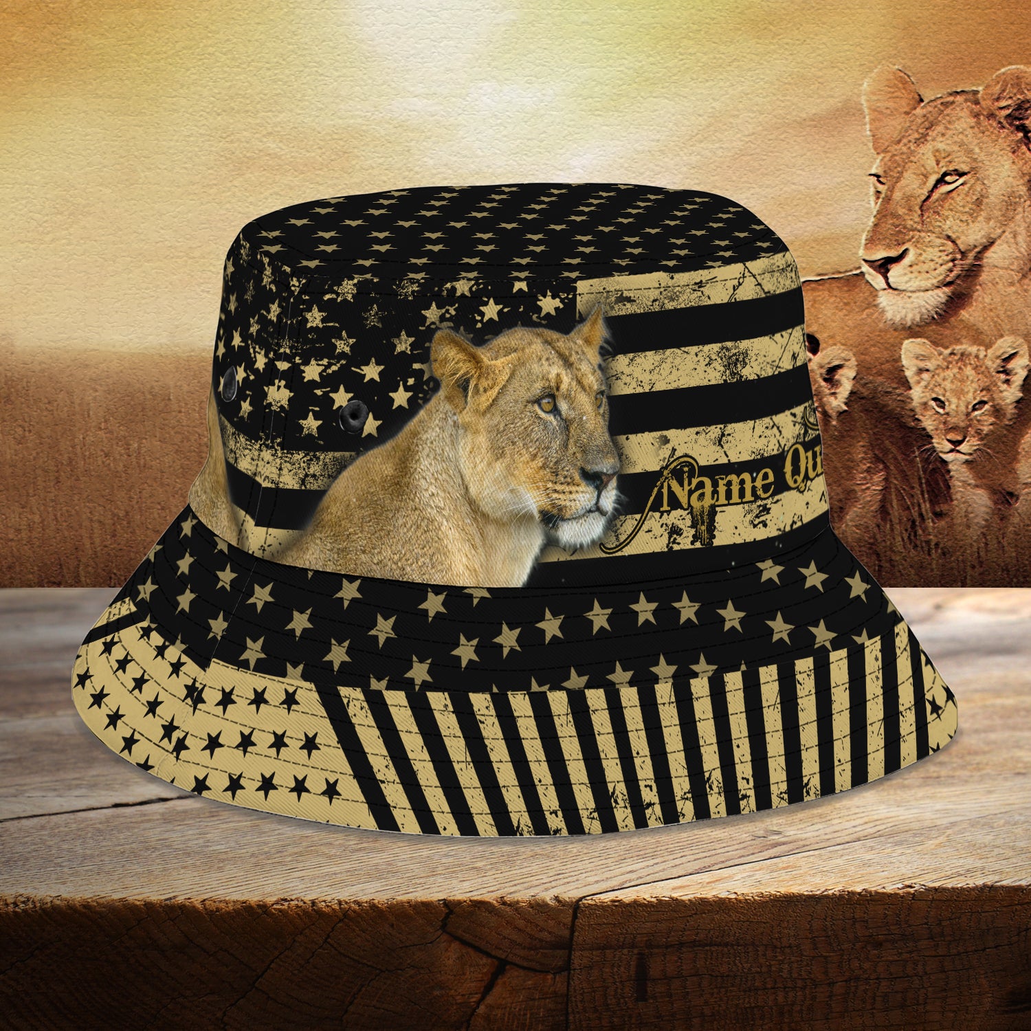 Custom Bucket Hat - Lion Queen - Fuly 18