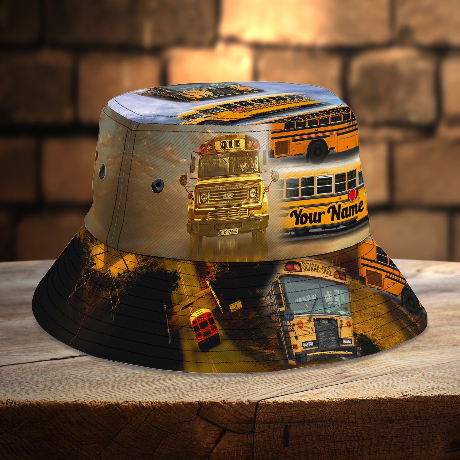 Custom Bucket Hat - Bus Driver - Fuly 7