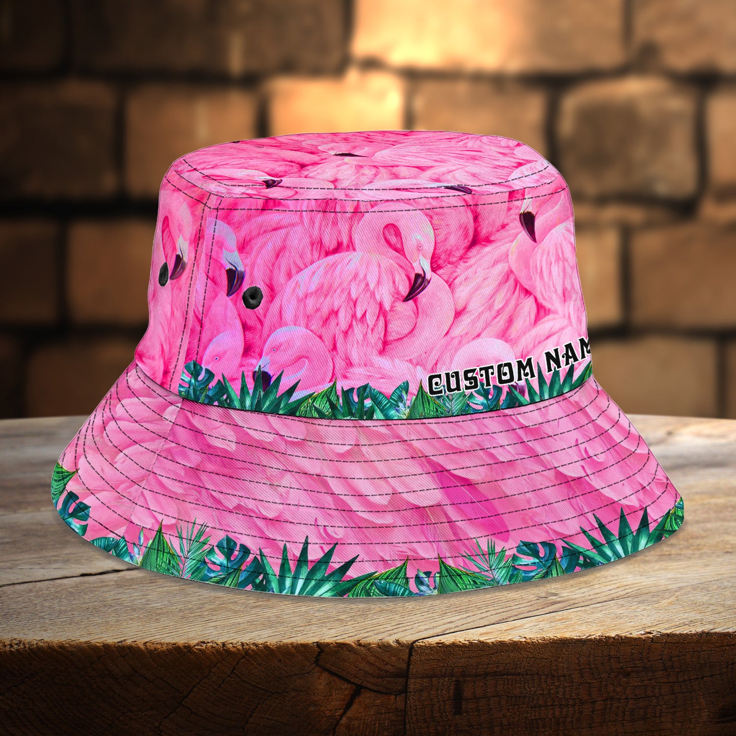 Custom Bucket Hat - Flamingo - LTA98 06