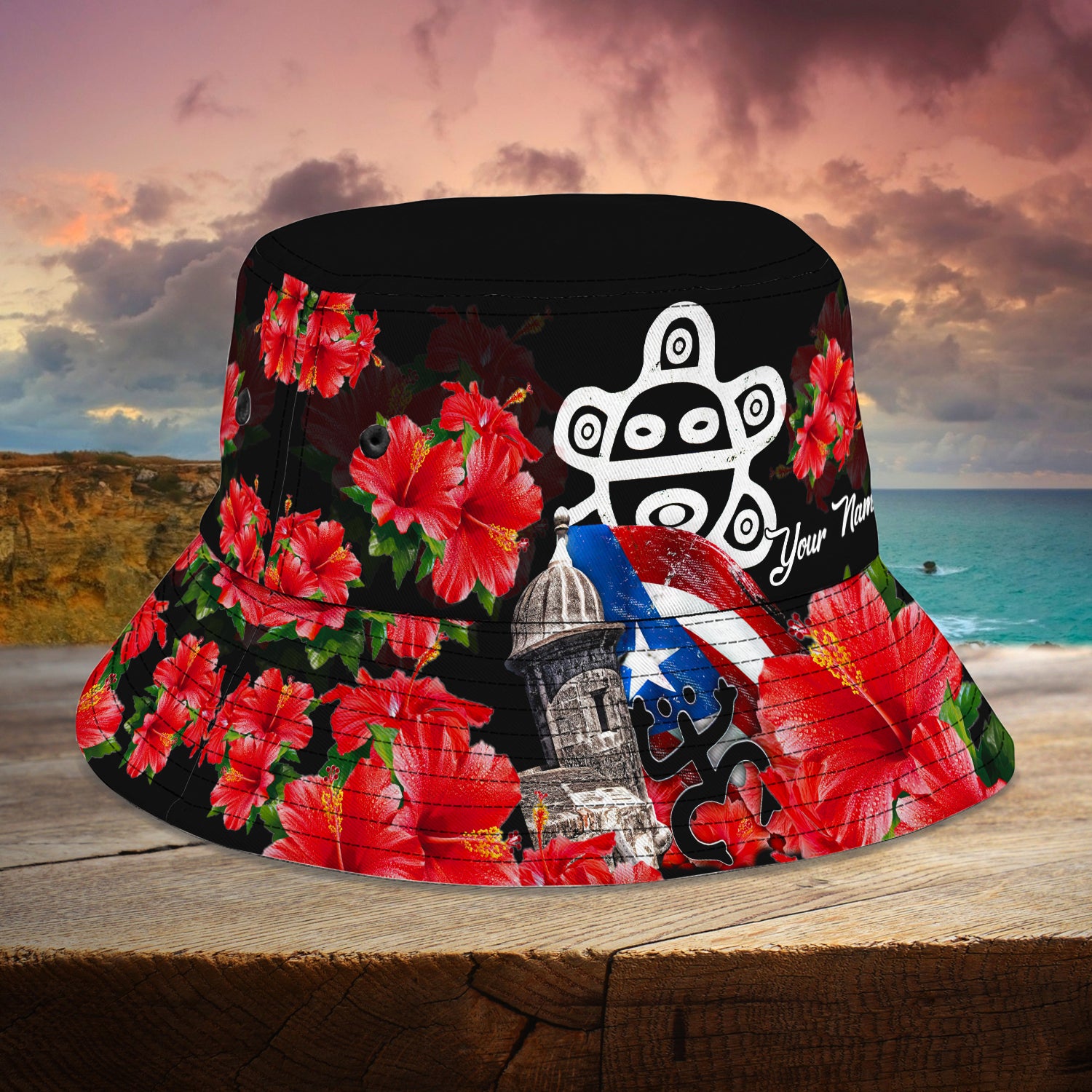 Custom Bucket Hat - Puerto Rico - Fuly 34