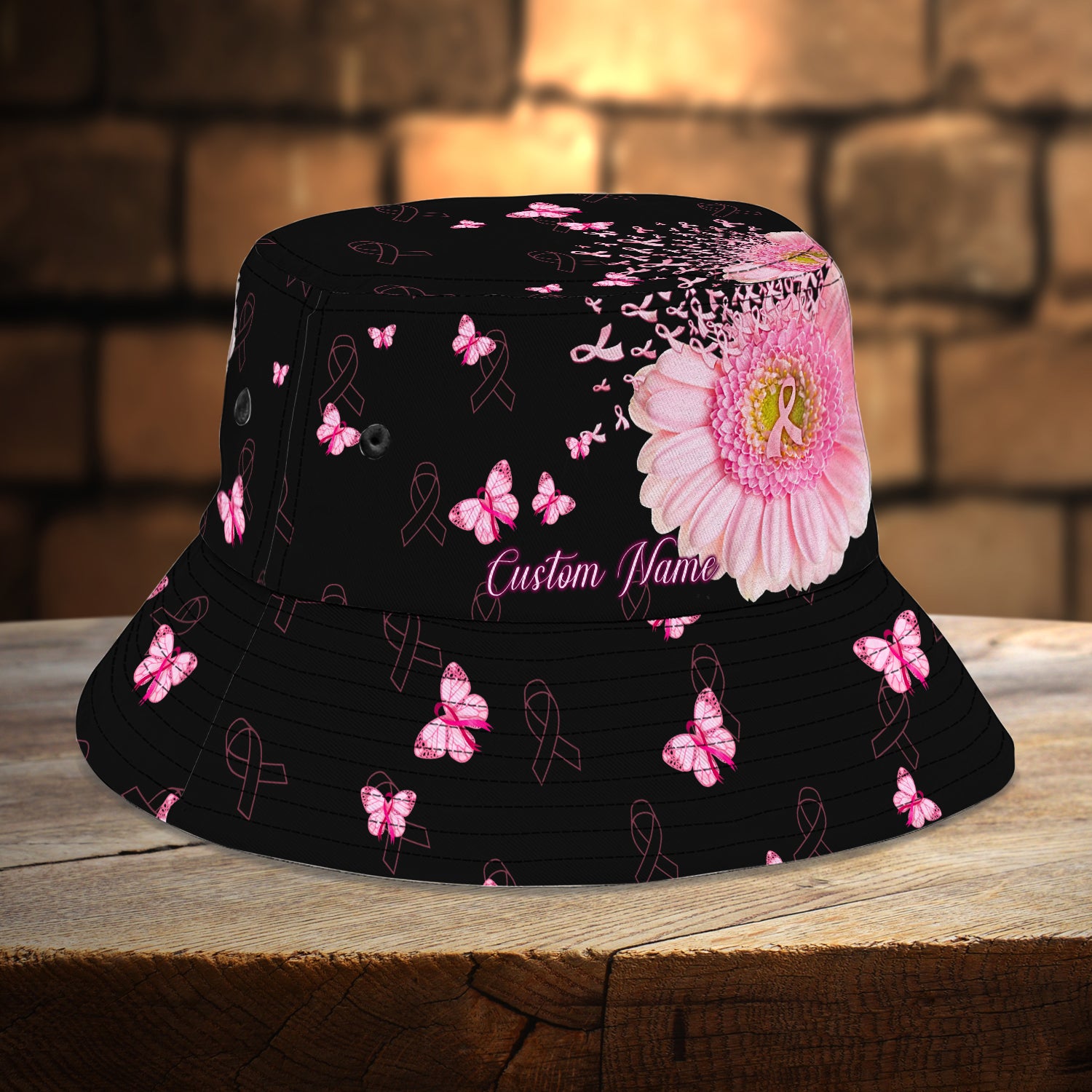 Custom Bucket Hat - Pink - Fuly 26