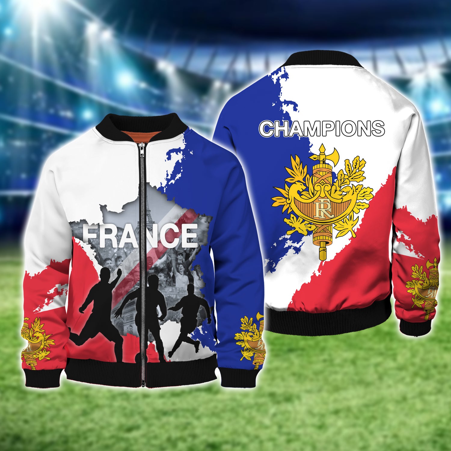 France Football Fans Design Tee Shirt 3D Printed