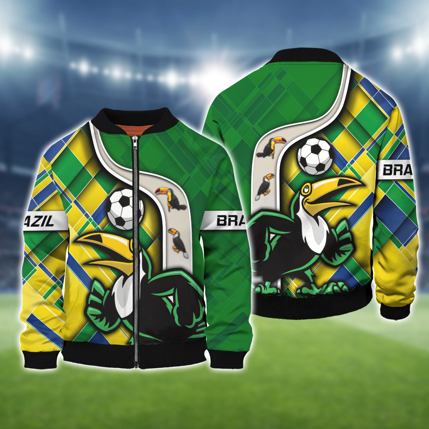 Brazil Fans Toucan Design Shirt 3D Tshirt For The Brazil Fans