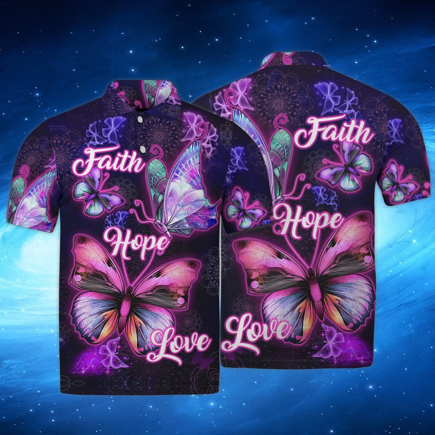 Butterfly Faith Hope Love 86 - 3D Full Print - QB95