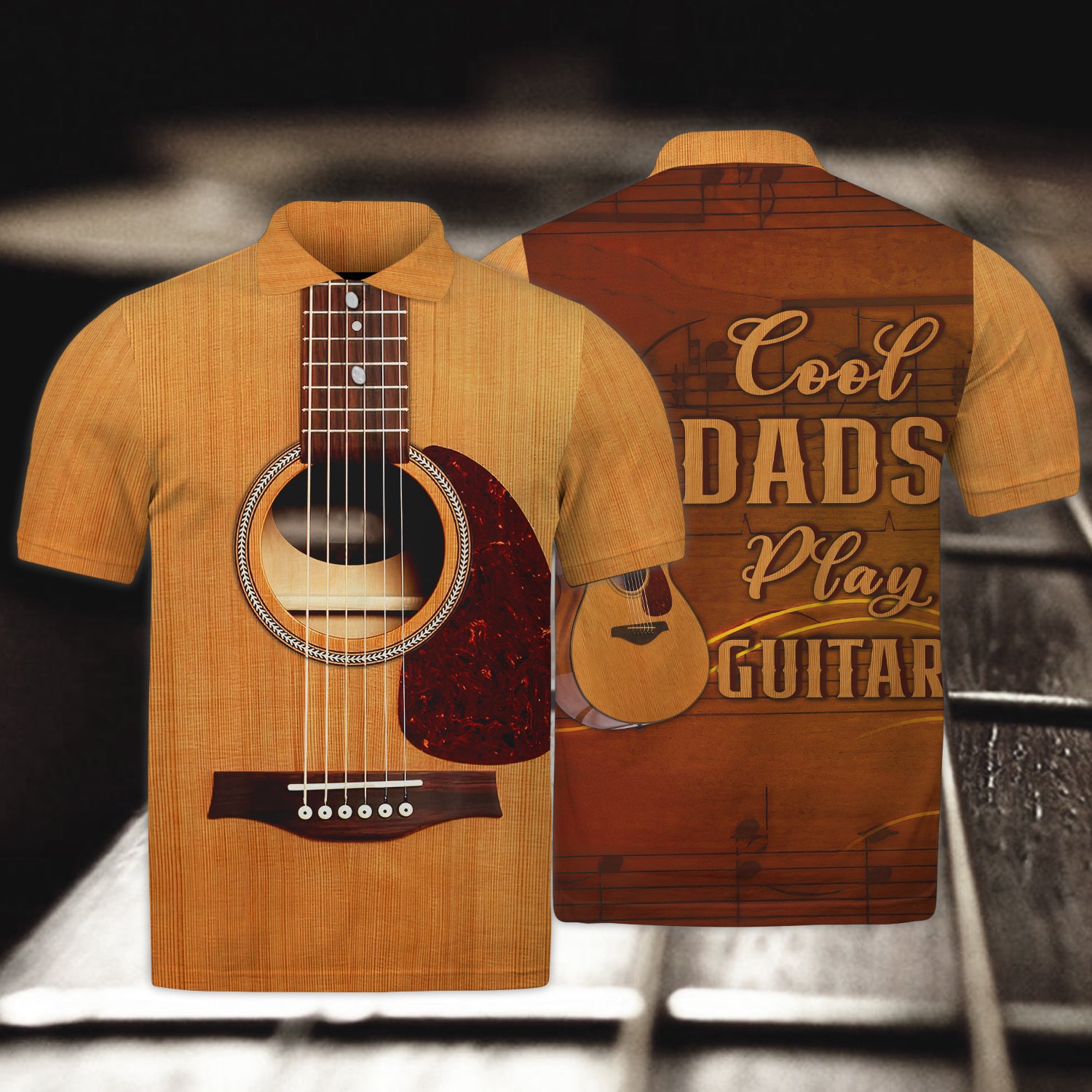 Guitar, Cool Dads Play Guitar - 3D Full Print Tad 487